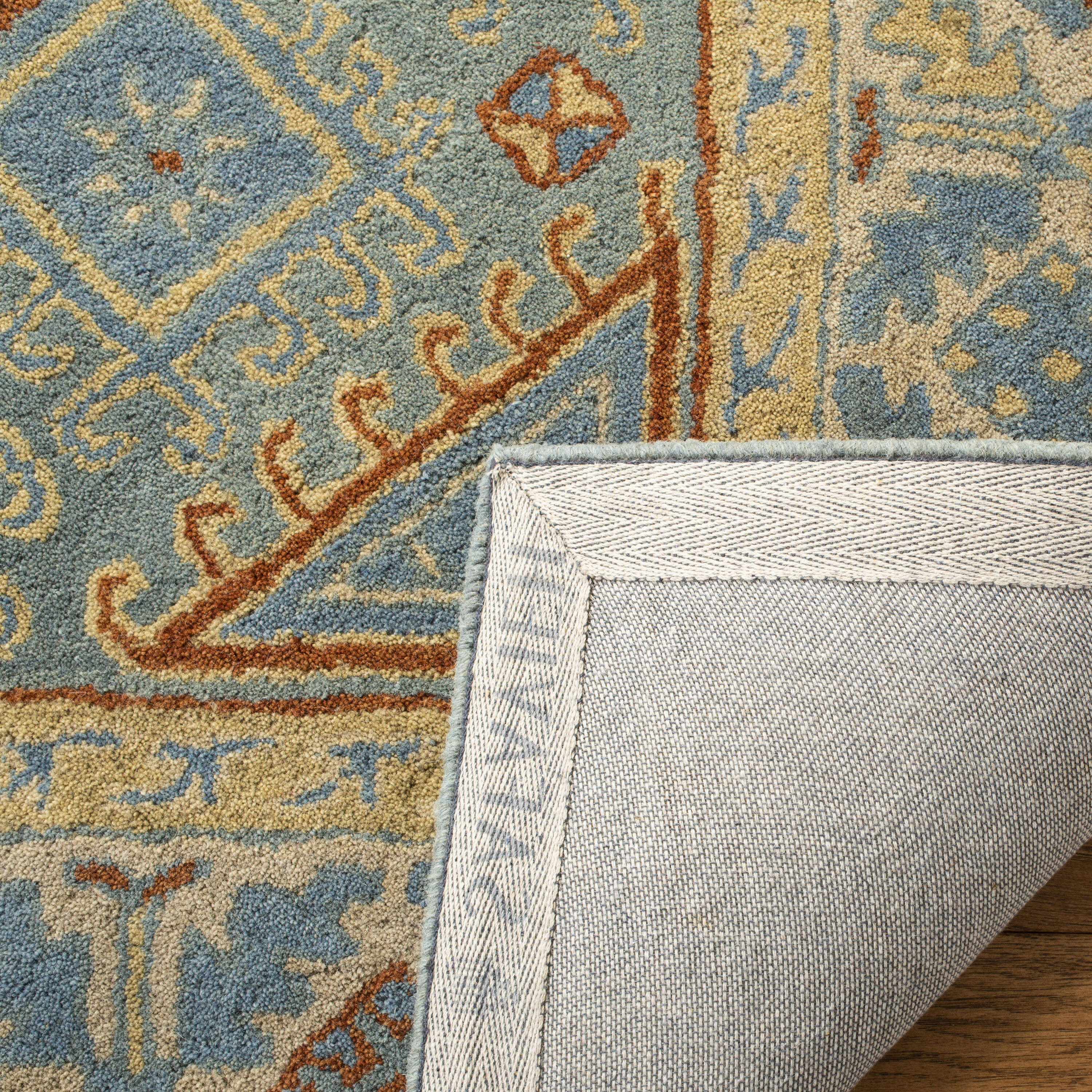 Safavieh Heritage 743M Blue Beige 6 x 9 Rectangular Area rug in the ...
