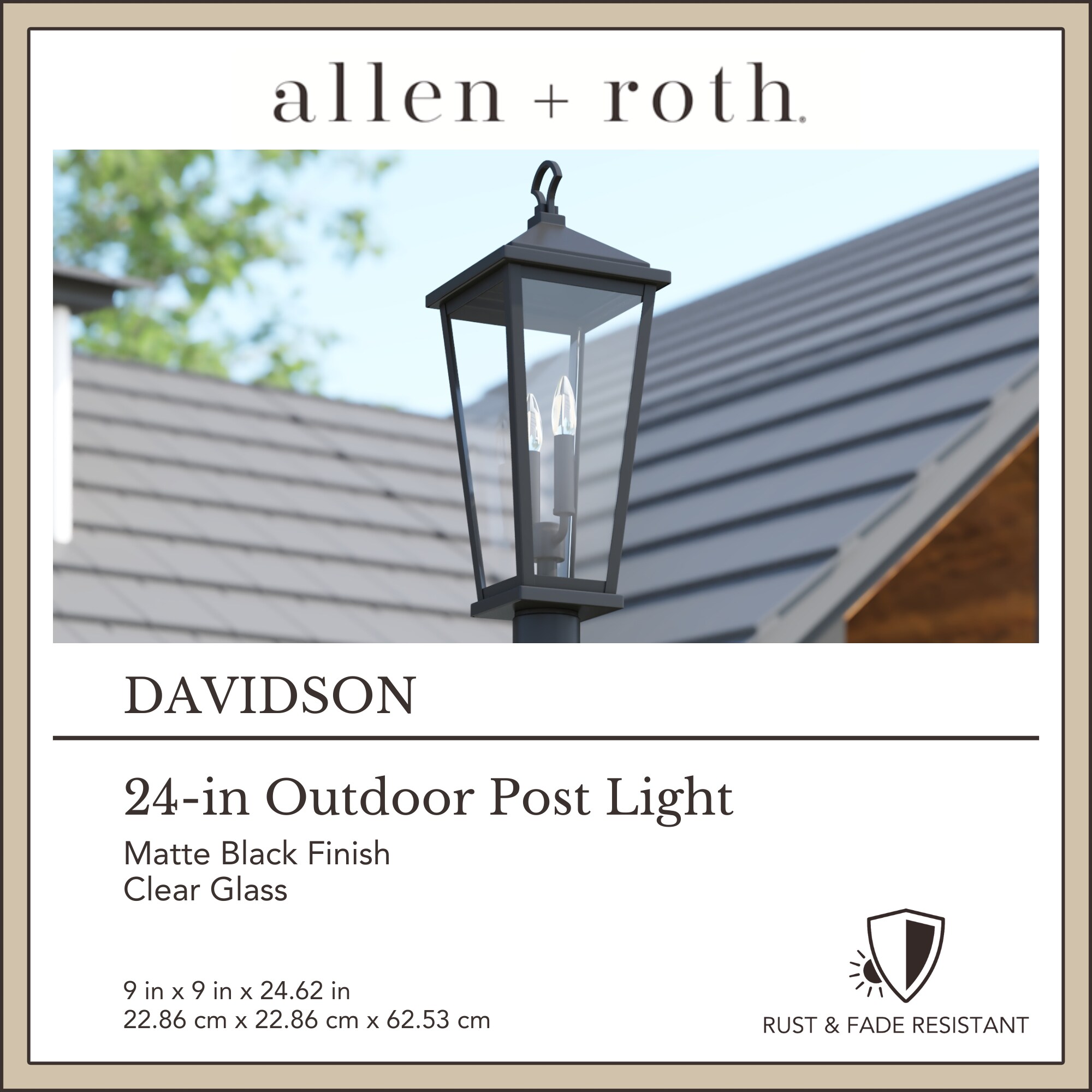 allen + roth 43081 Post-Lights - View #4