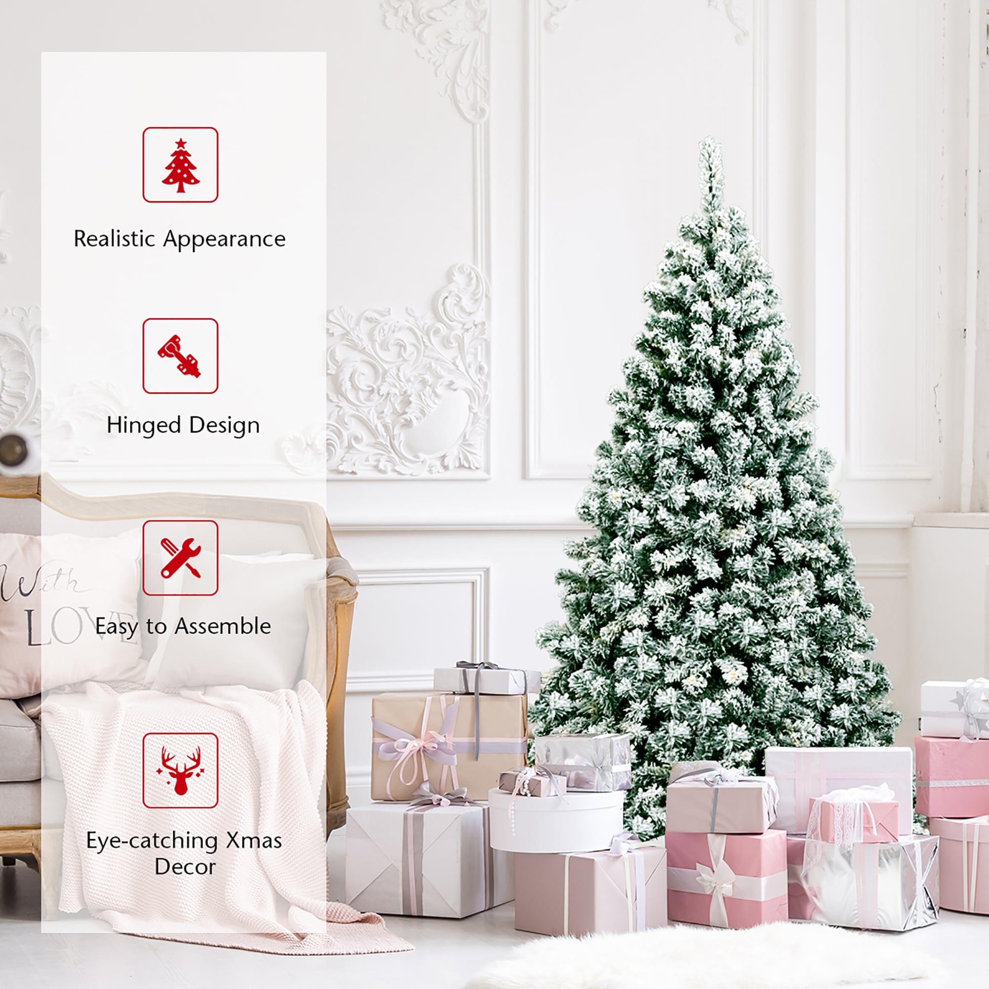 Costway CM22869US Artificial-Christmas-Trees - View #4