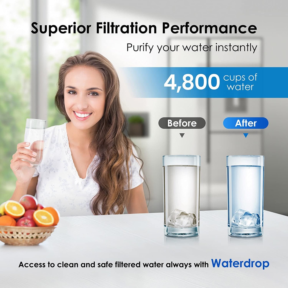 Waterdrop DA29-00020B Refrigerator Water Filter, Replacement for Samsung  DA29-00020B, DA29-00020A, HAF-CIN/EXP, DA29-00020B-1, WDP-F27, 9 Pack