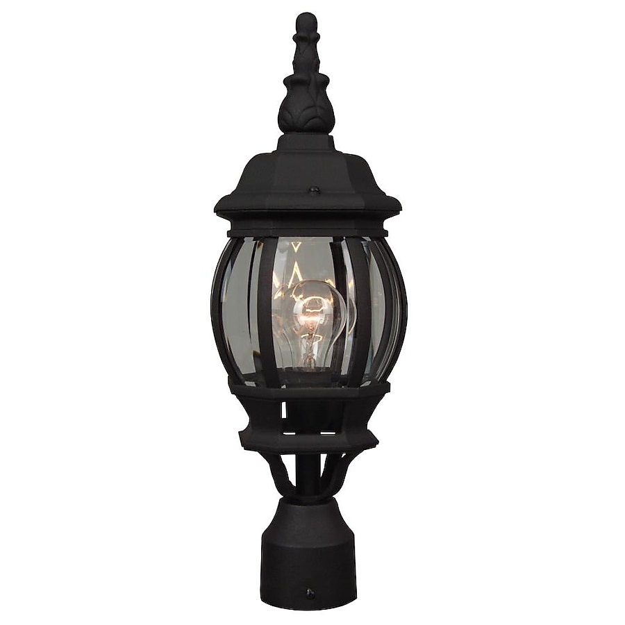 Craftmade French Style 100-Watt 19.5-in Textured Matte Black Traditional Post Light Craftmade French Style 100-Watt 19.5-in Textured Matte Black Traditional Post Light
