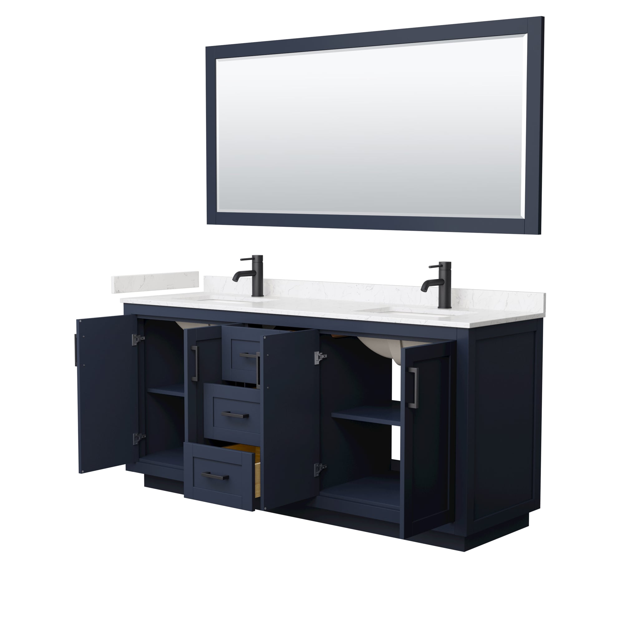 Wyndham Collection WCF292972DBBC2UNSM70 Bath-Vanity-Combo - View #3