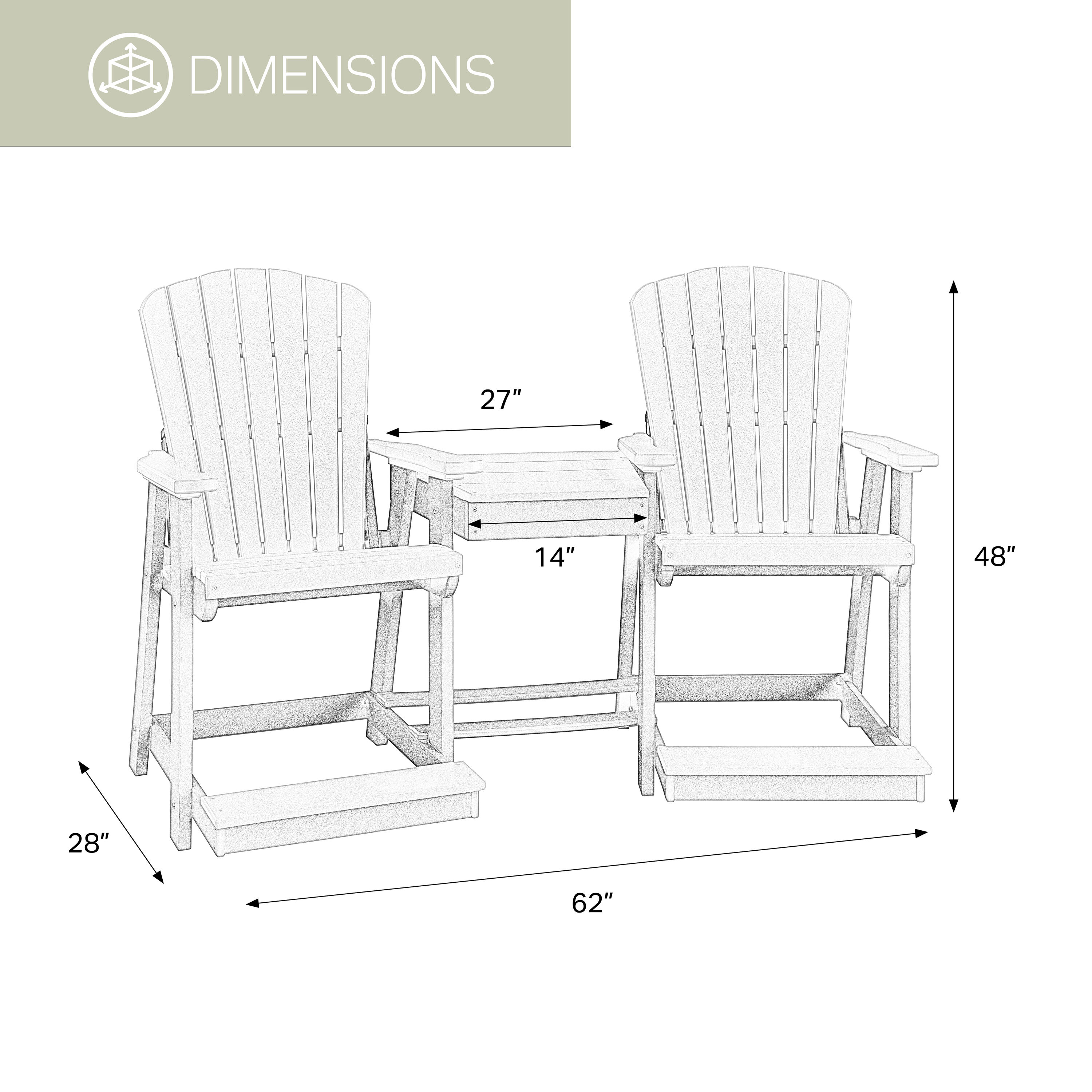 American Furniture Classics 514ARB-K Patio-Conversation-Sets - View #4