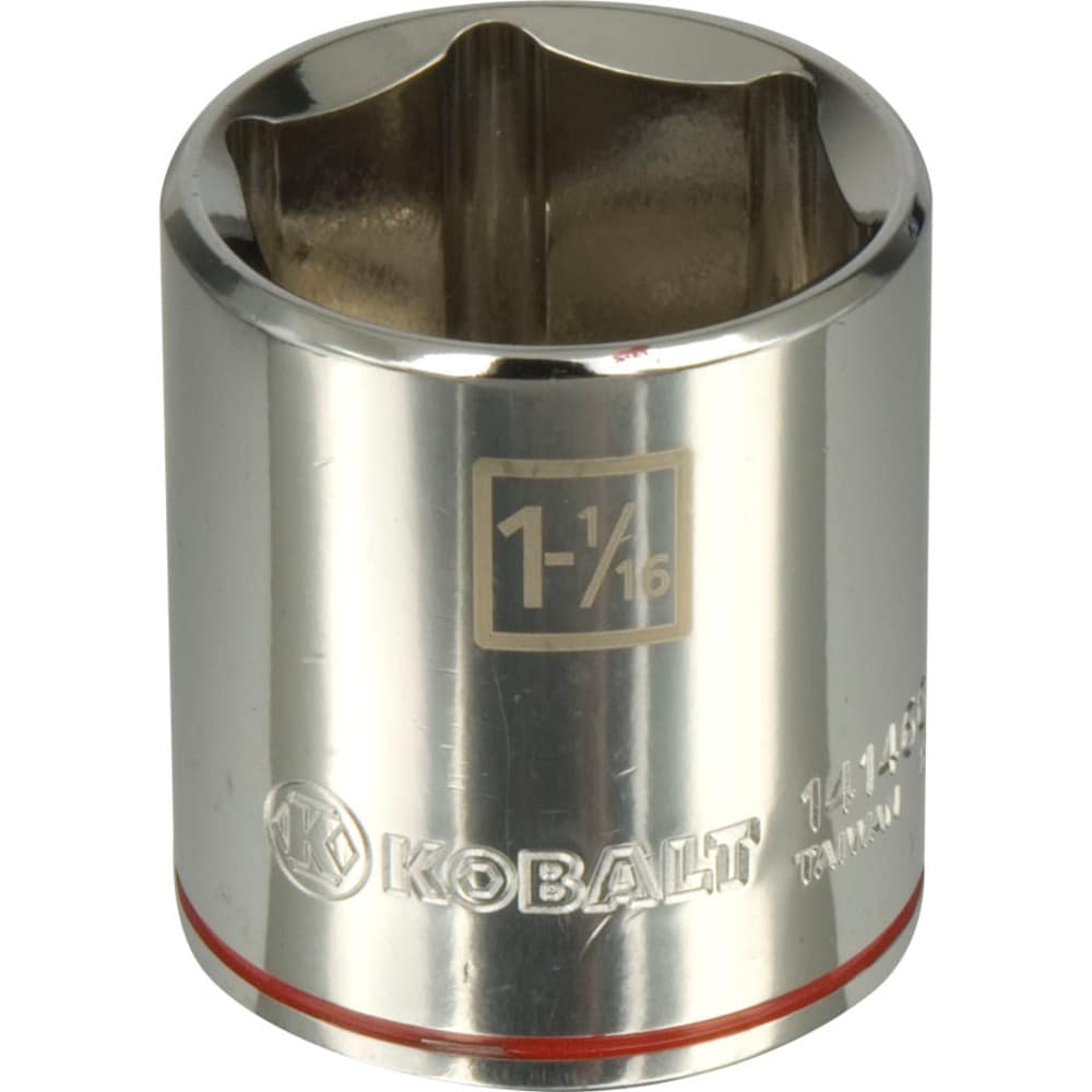 Kobalt 86414 1/2-in Drive Standard (SAE) 1-1/16-in Shallow Socket