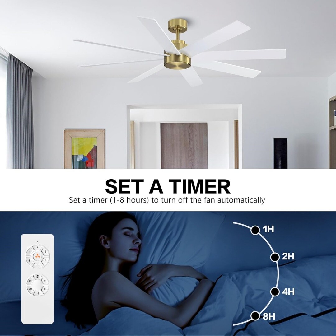 MLIAN WBCF-BS302-GW Ceiling-Fans - View #2