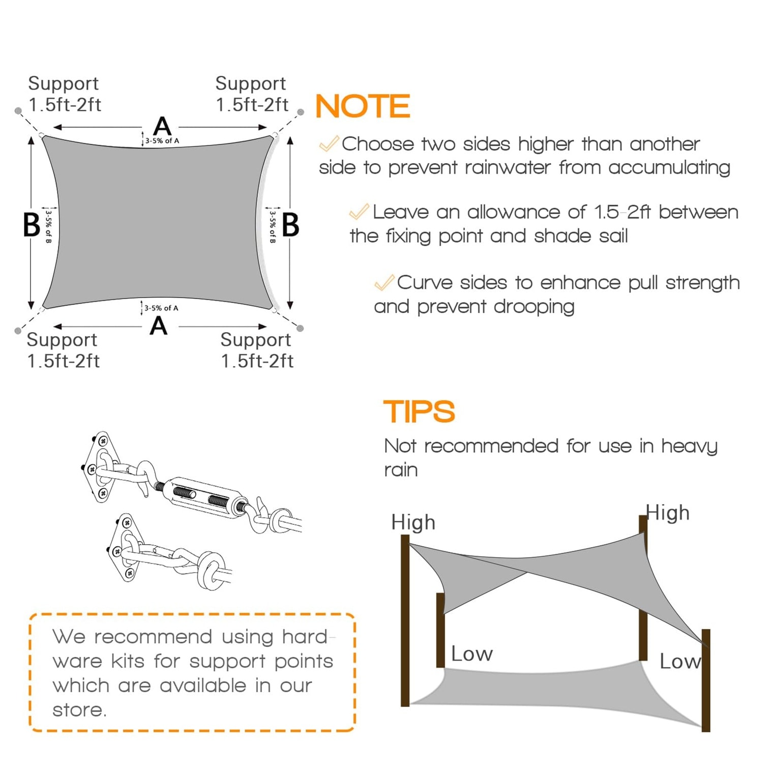 Tammesy 7LA8XB23VKKF Shade-Sails-Fabric - View #3