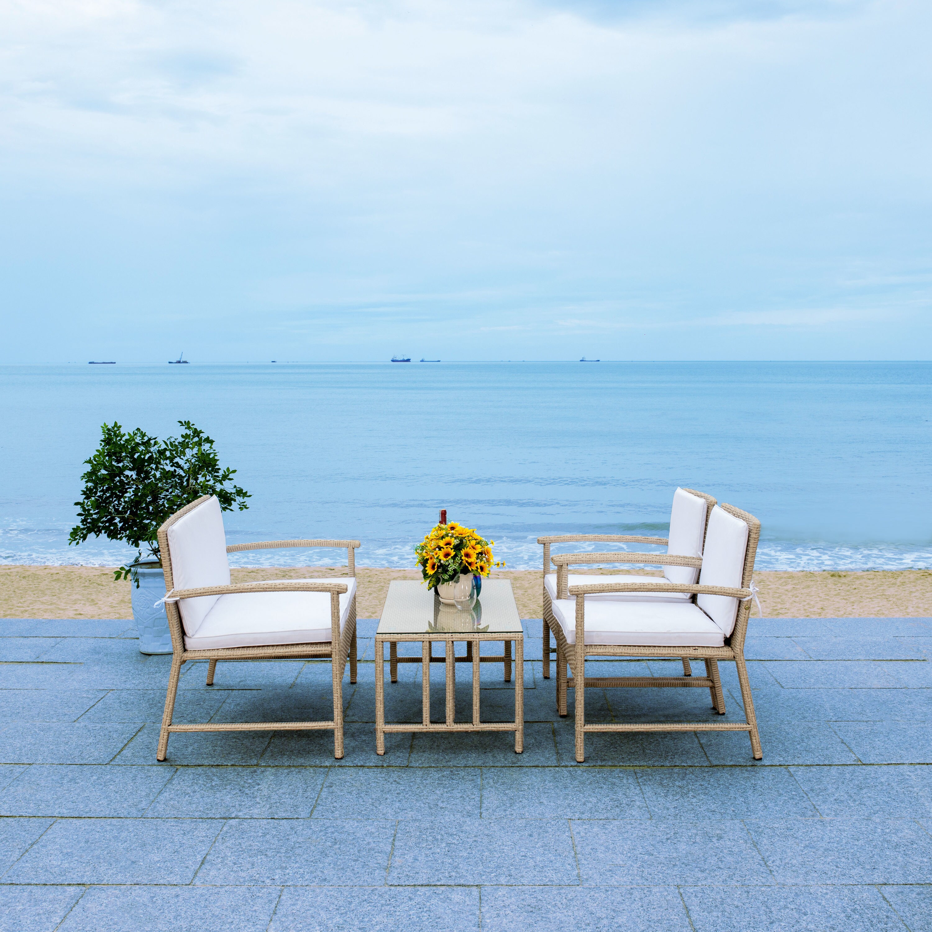 Safavieh PAT7711B Patio-Conversation-Sets - View #3