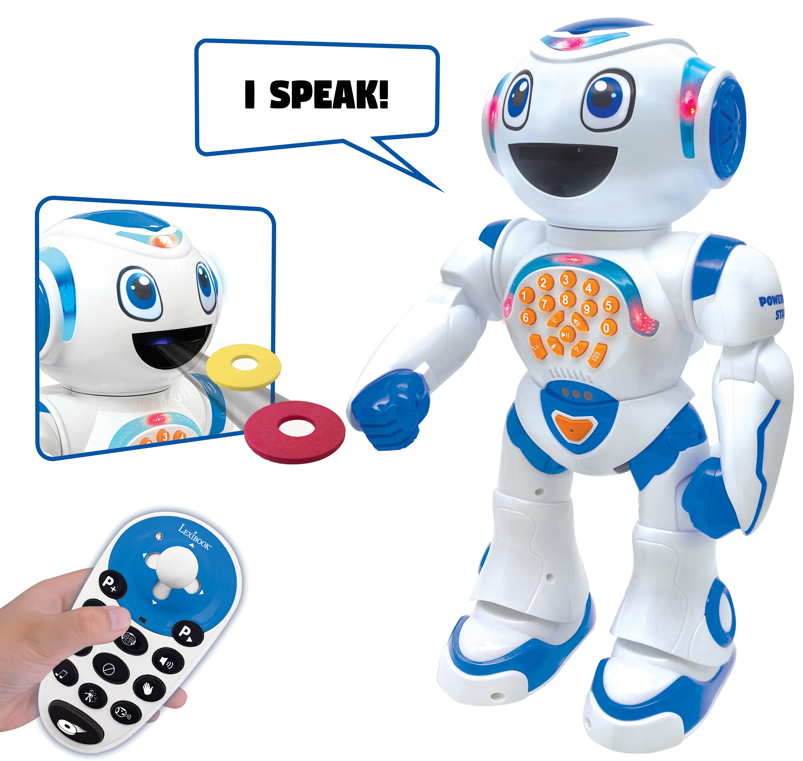 POWER MAN KID LEXIBOOK - Educational and Bilingual Robot - Missing Remote