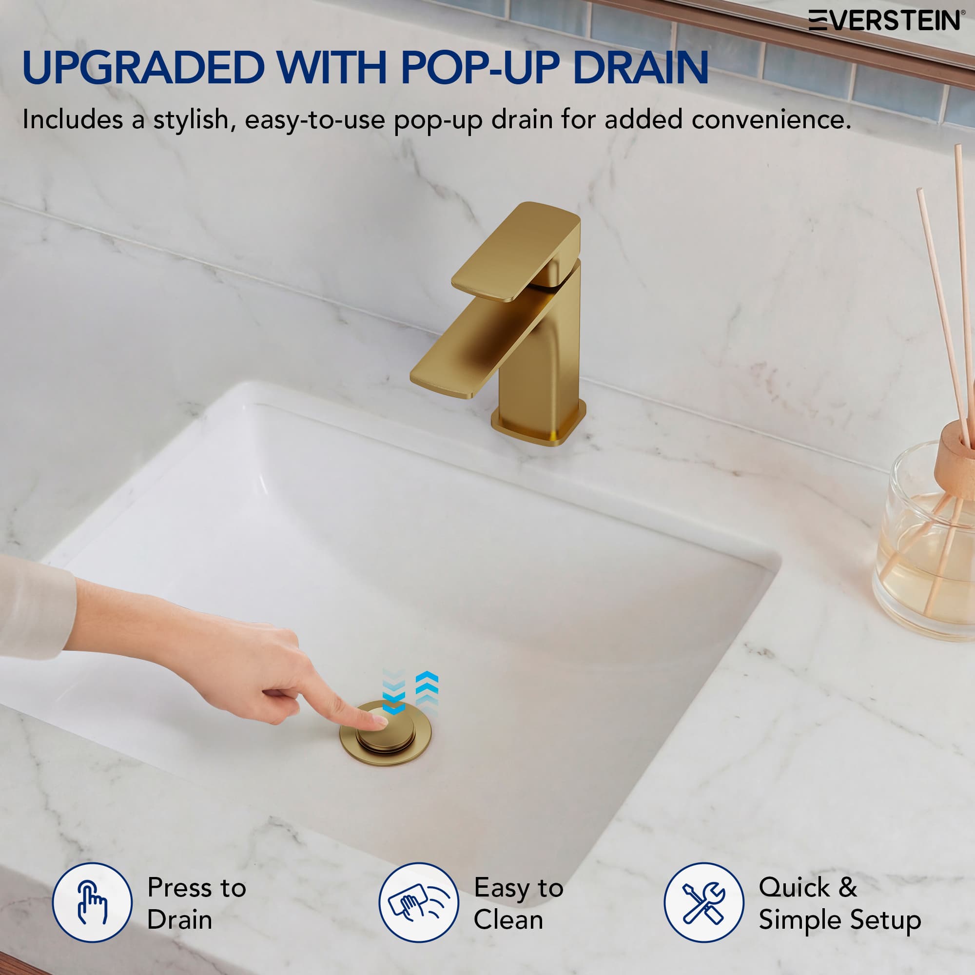 EVERSTEIN SFS-1309B-GD Lavatory-Faucets - View #7