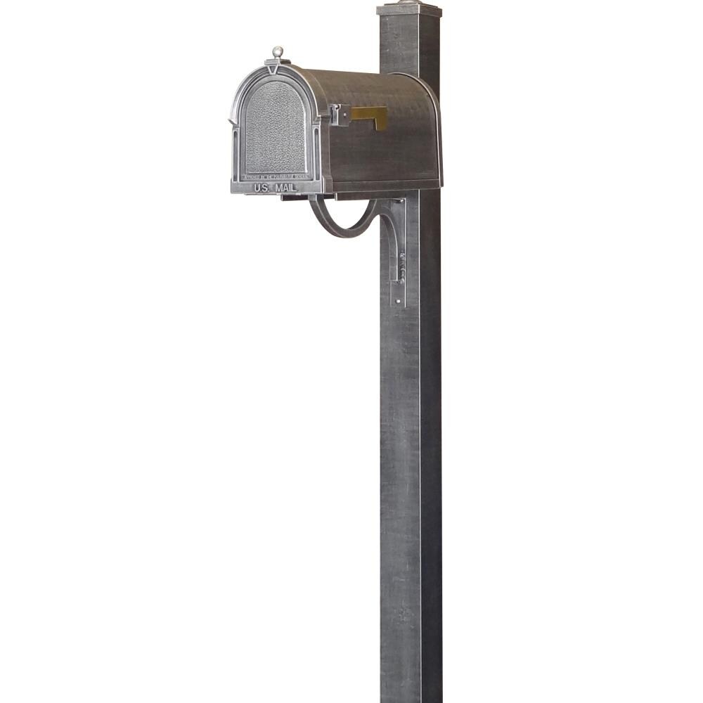 Special Lite SPCLL567  SCB-1015-SPK-710-SW Berkshire Curbside with Springfield Mailbox Post, Swedish Silver