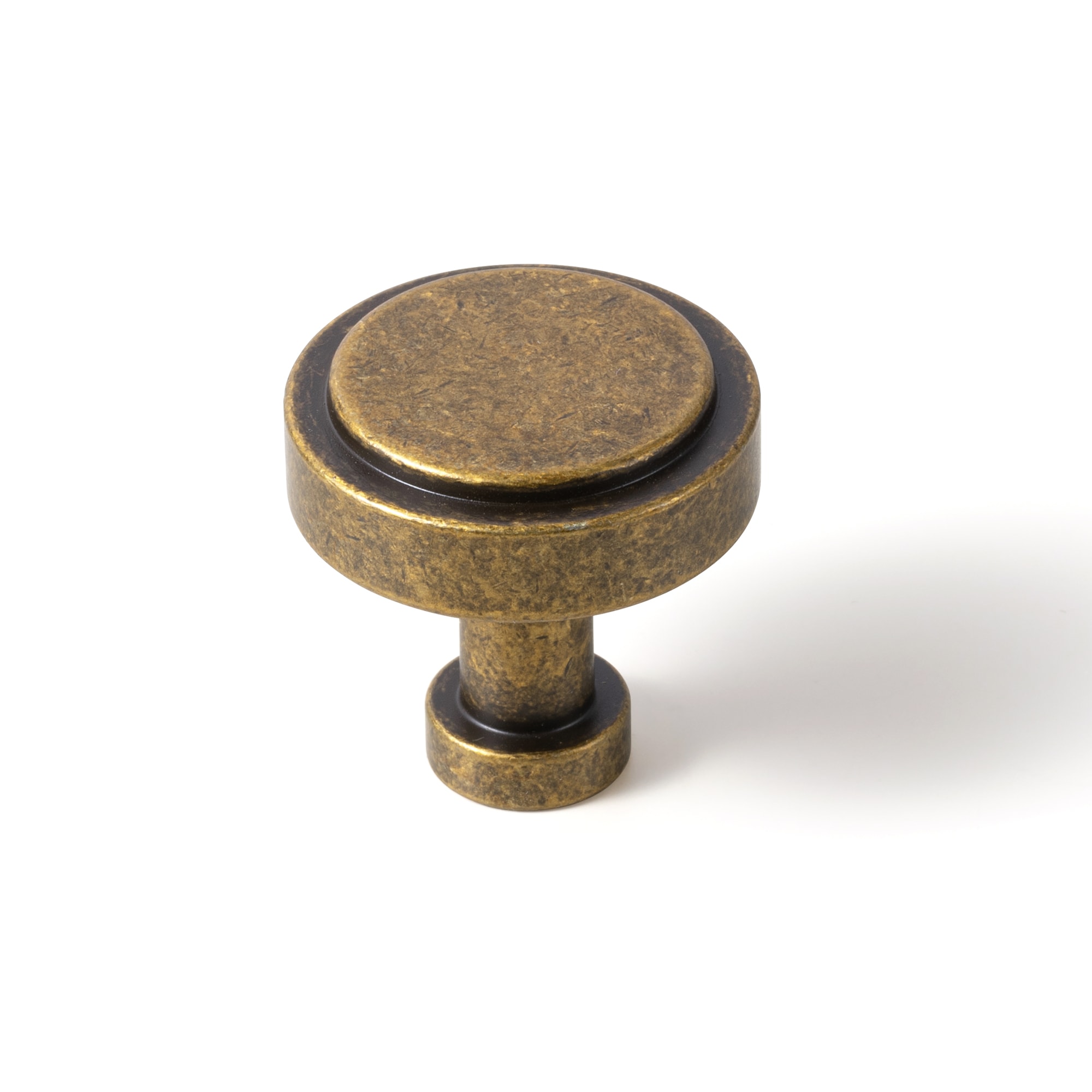 Miaokesen 1-1/2-in Antique Brass Cylindrical Classic Cabinet Knob 6 -Pack #2503GT-DADAN