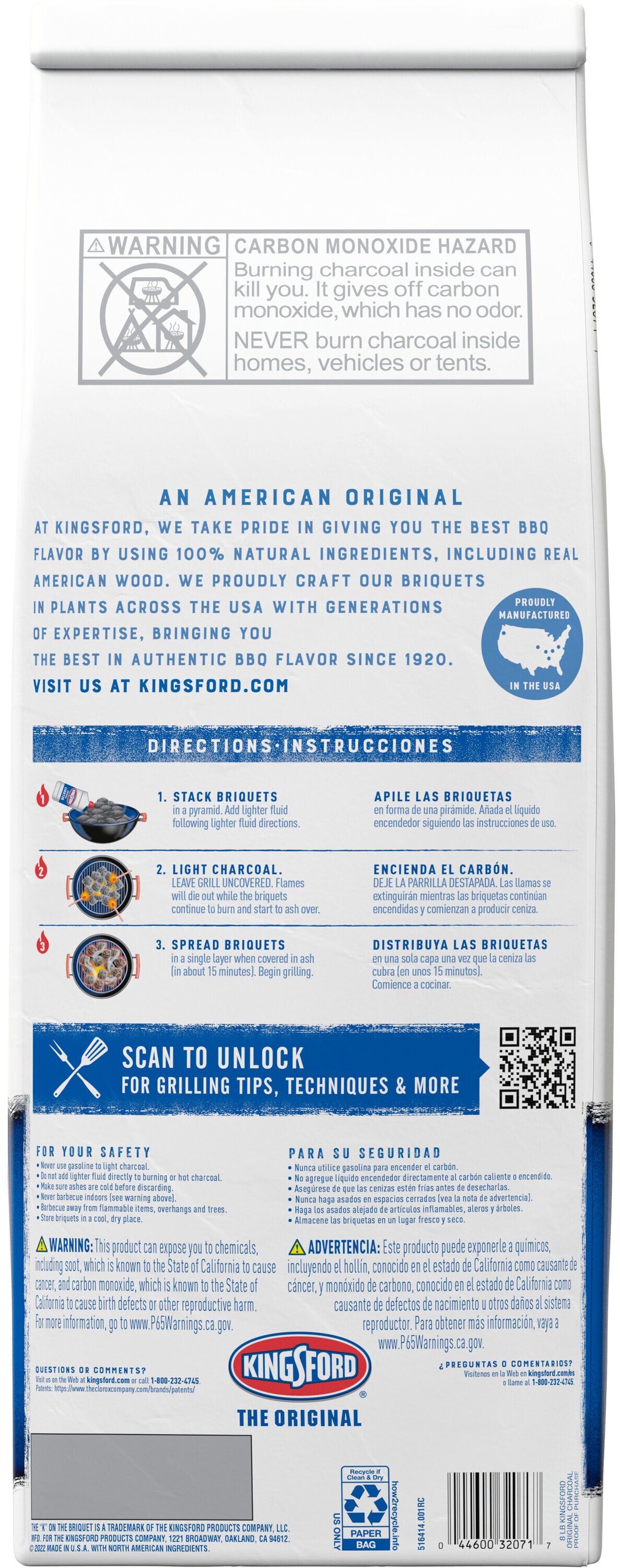 Kingsford 8 lb Black Charcoal Briquettes for Grilling