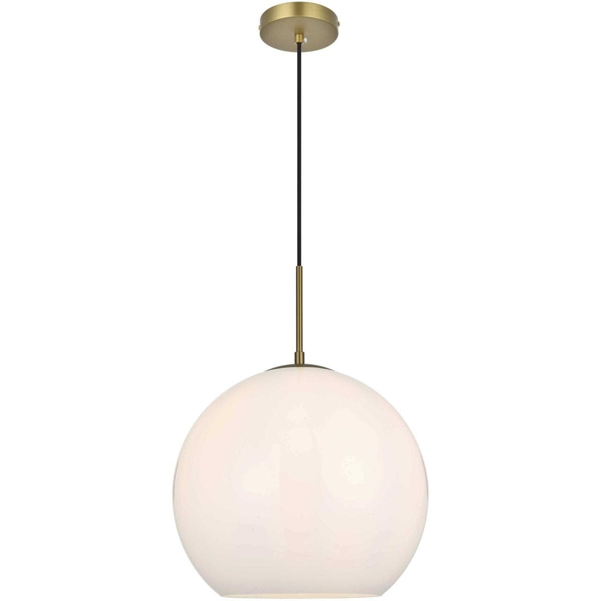 Elegant Lighting Living District LD2217SG Baxter 1 Light 14 inch Satin Gold Pendant Ceiling Light