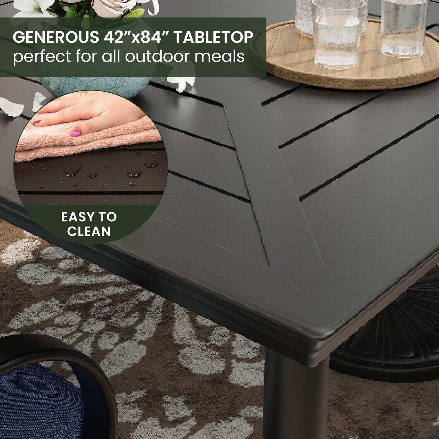 Hanover MCLRDN9PCSW8-SU-T Patio-Dining-Sets - View #8