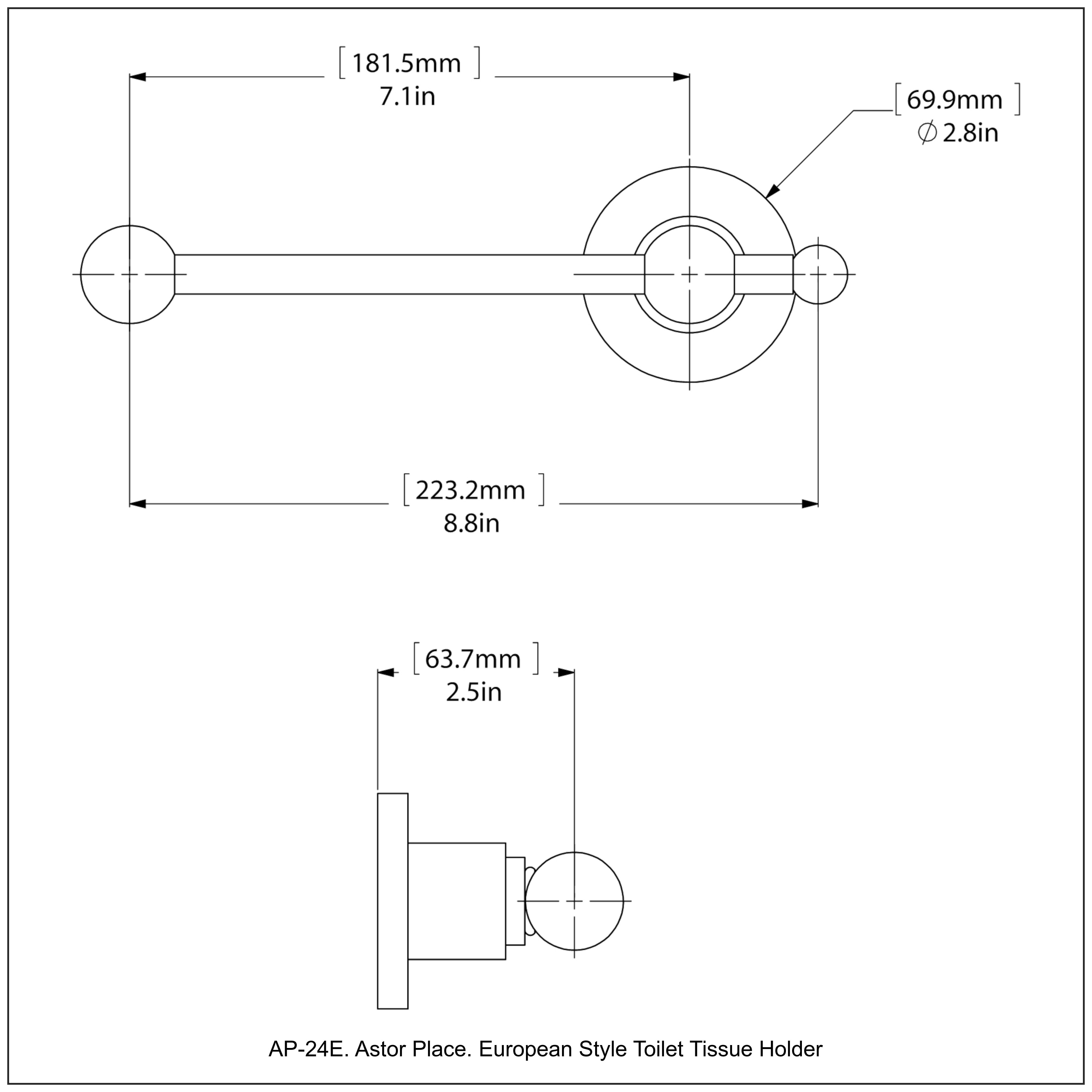 Allied Brass AP-24E-SBR d060360 - View #3