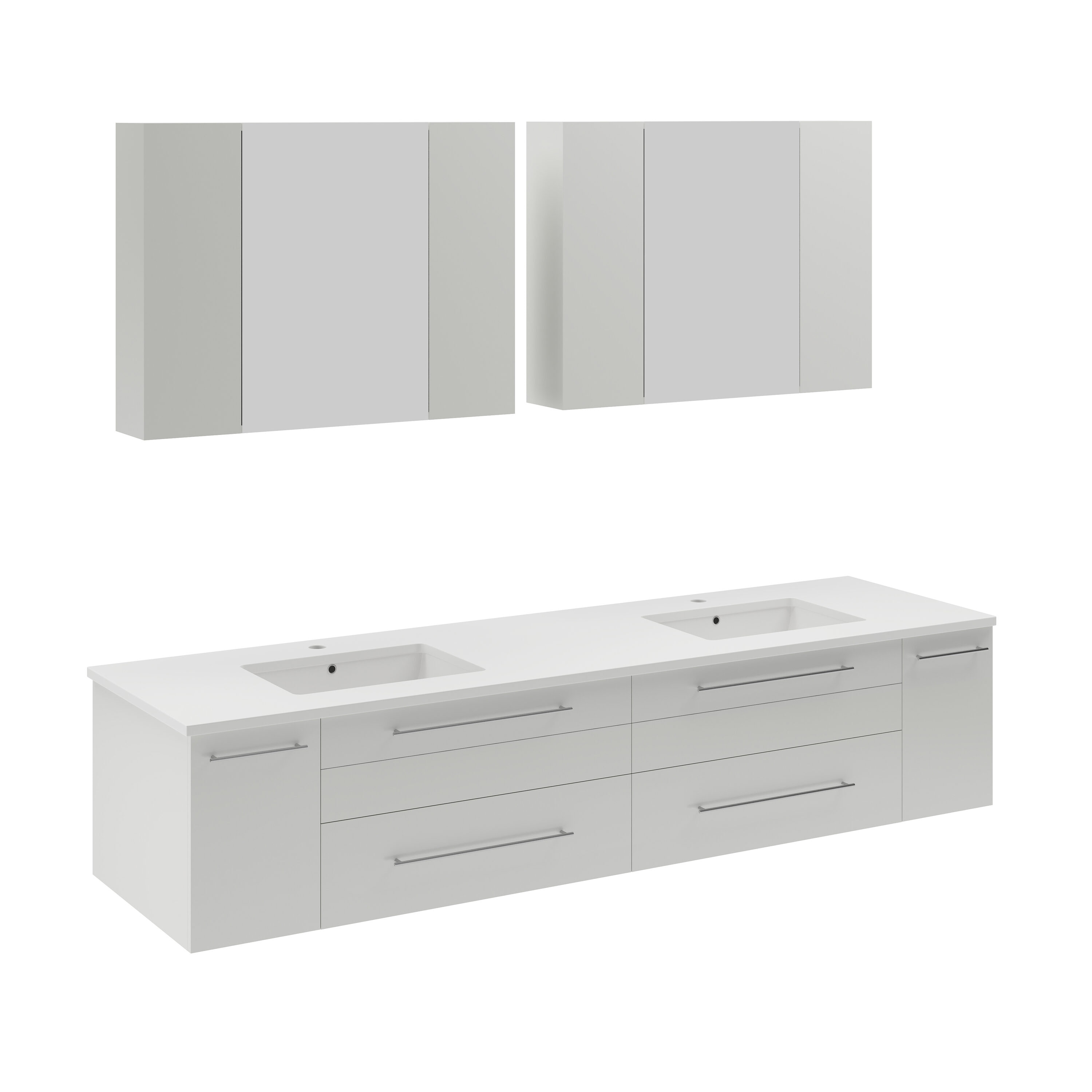 Fresca FVN6172WH-UNS-D Bath-Vanity-Combo - View #2