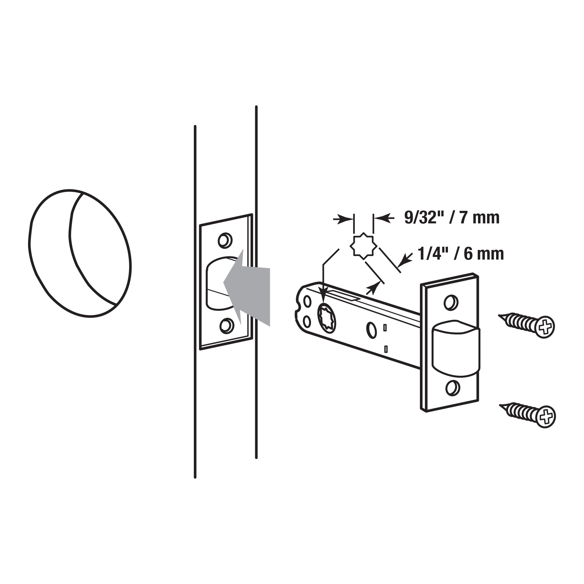 Prime-Line E 2281 Entry-Door-Strike-Plates - View #5