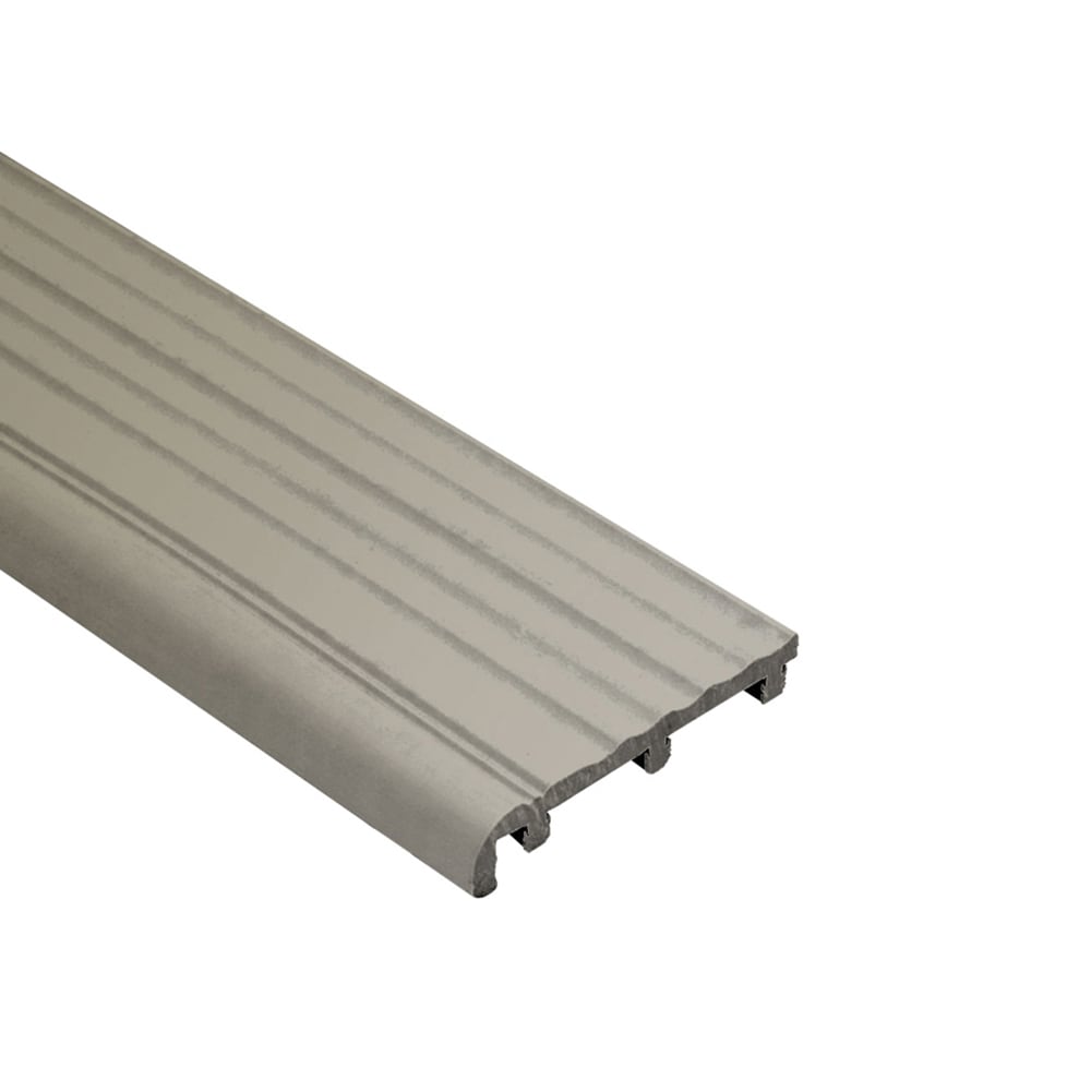 Schluter Systems PEA52/G/50 Trep-B 2.062-in W x 600.0-in L Grey PVC Stair nose Tile Edge Trim