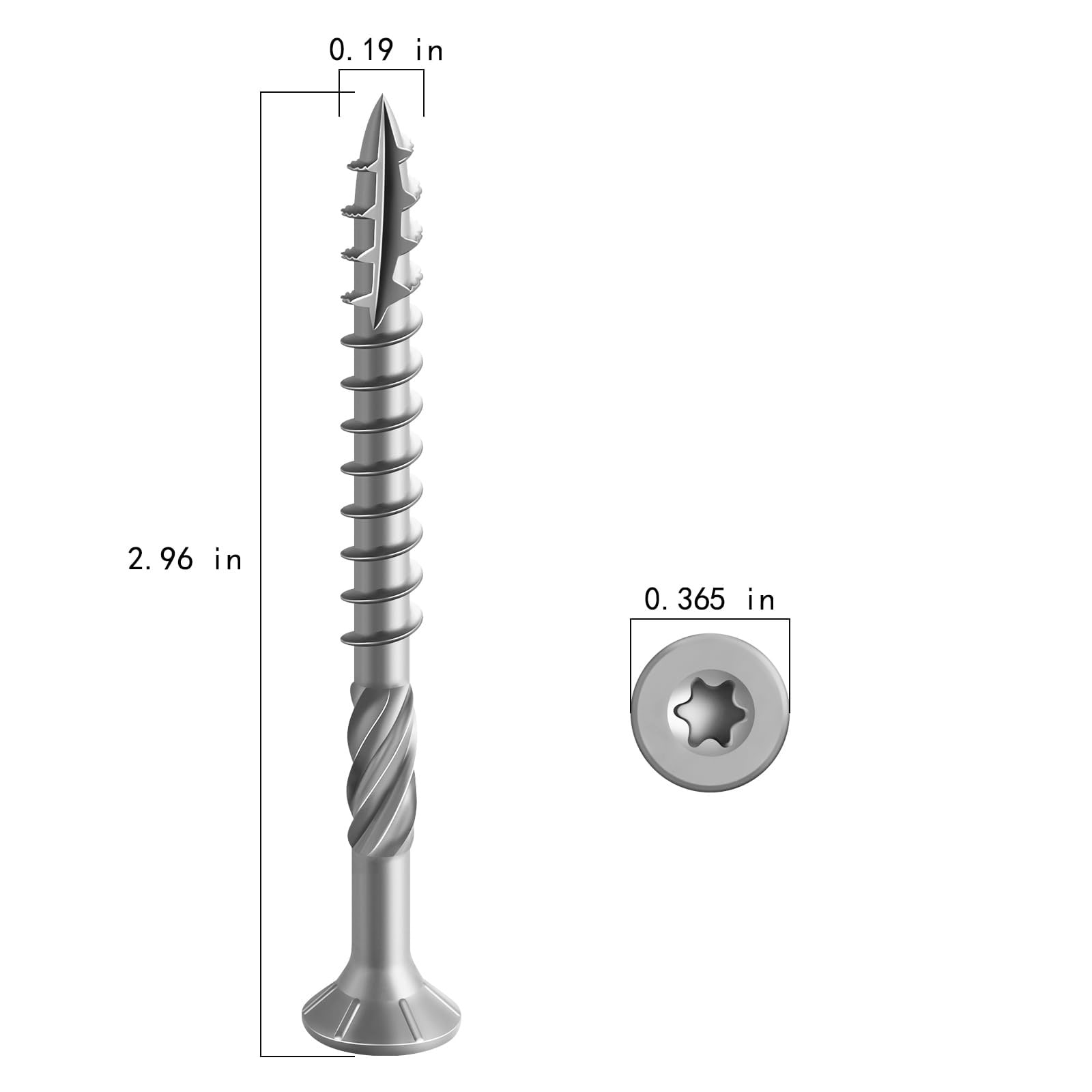 Adrinfly L05AD11100 Wood-Screws - View #2