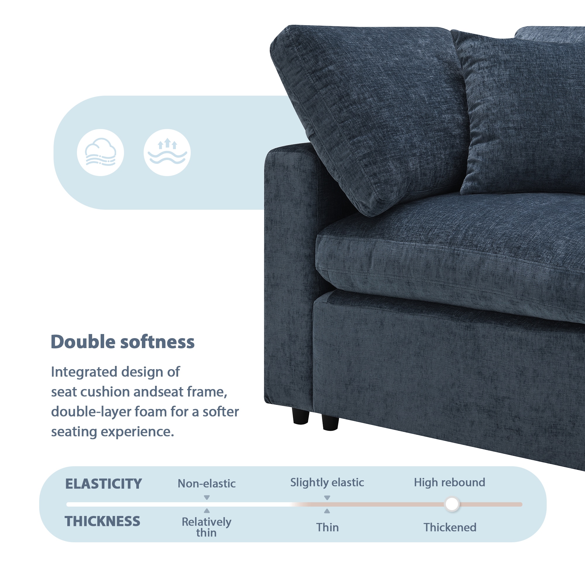 ModernLuxe N723S9583K Sofas-Loveseats - View #3