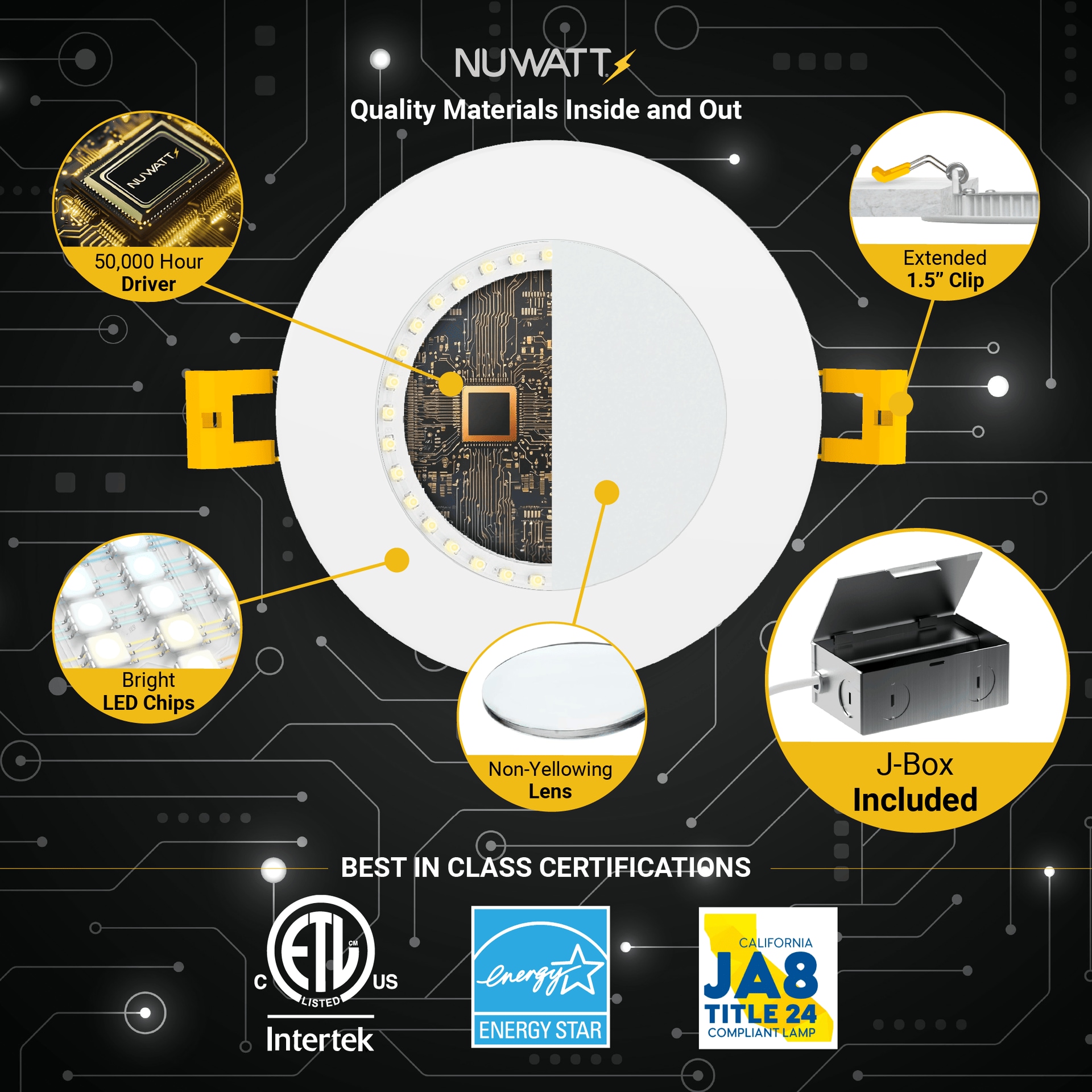 NUWATT NWP-DL-3-8W5CT-WH12P Led-Retrofit-Downlight - View #7