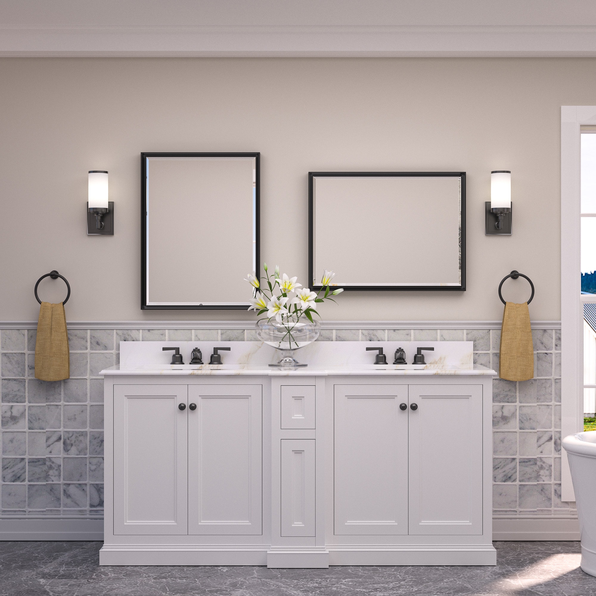 Keonjinn LW-JSK-XB-15291-BK Decor-Mirrors - View #6