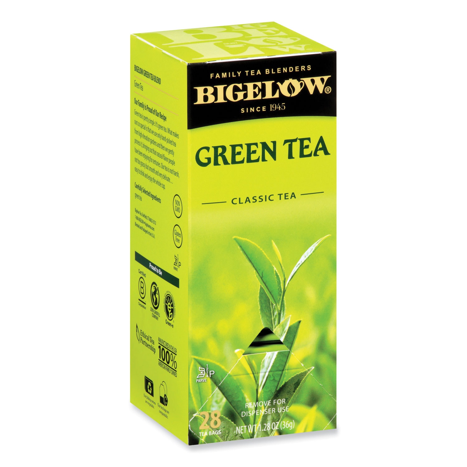 Bigelow Single Flavor Tea Green 28 Bags/Box