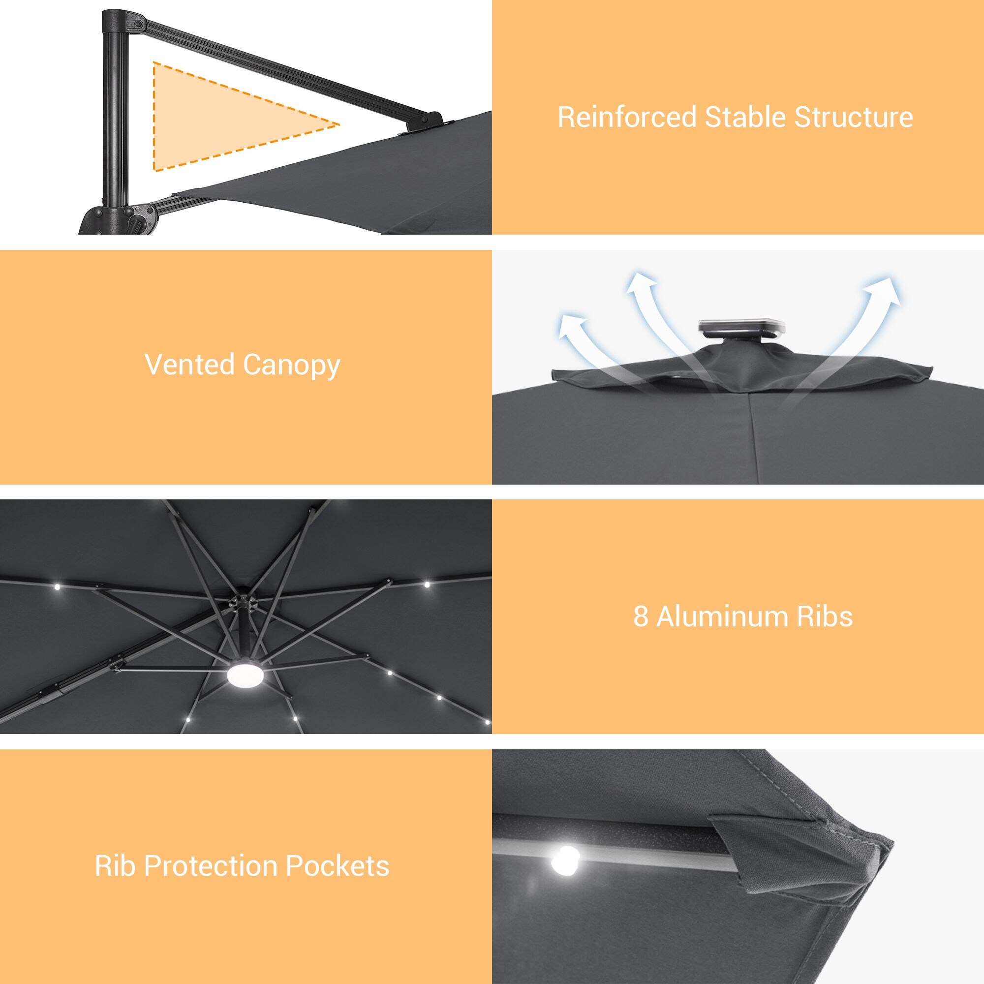 Sonkuki SD-MN12Y-LED Umbrellas-2 - View #3
