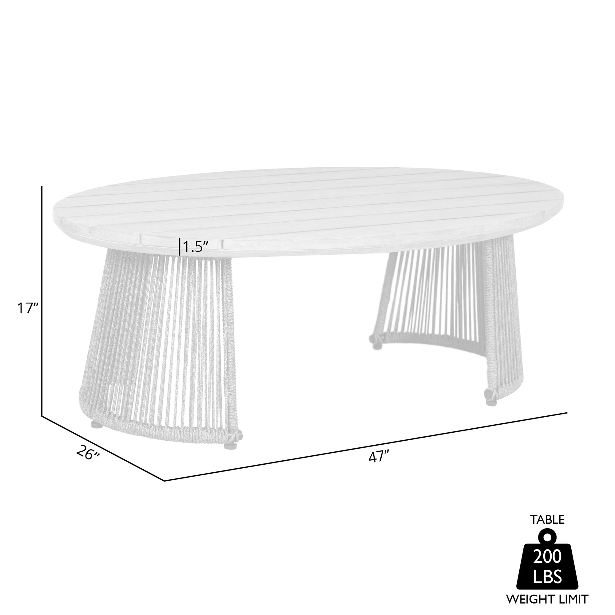Armen Living LCBECOEUCTP Patio-Tables - View #6