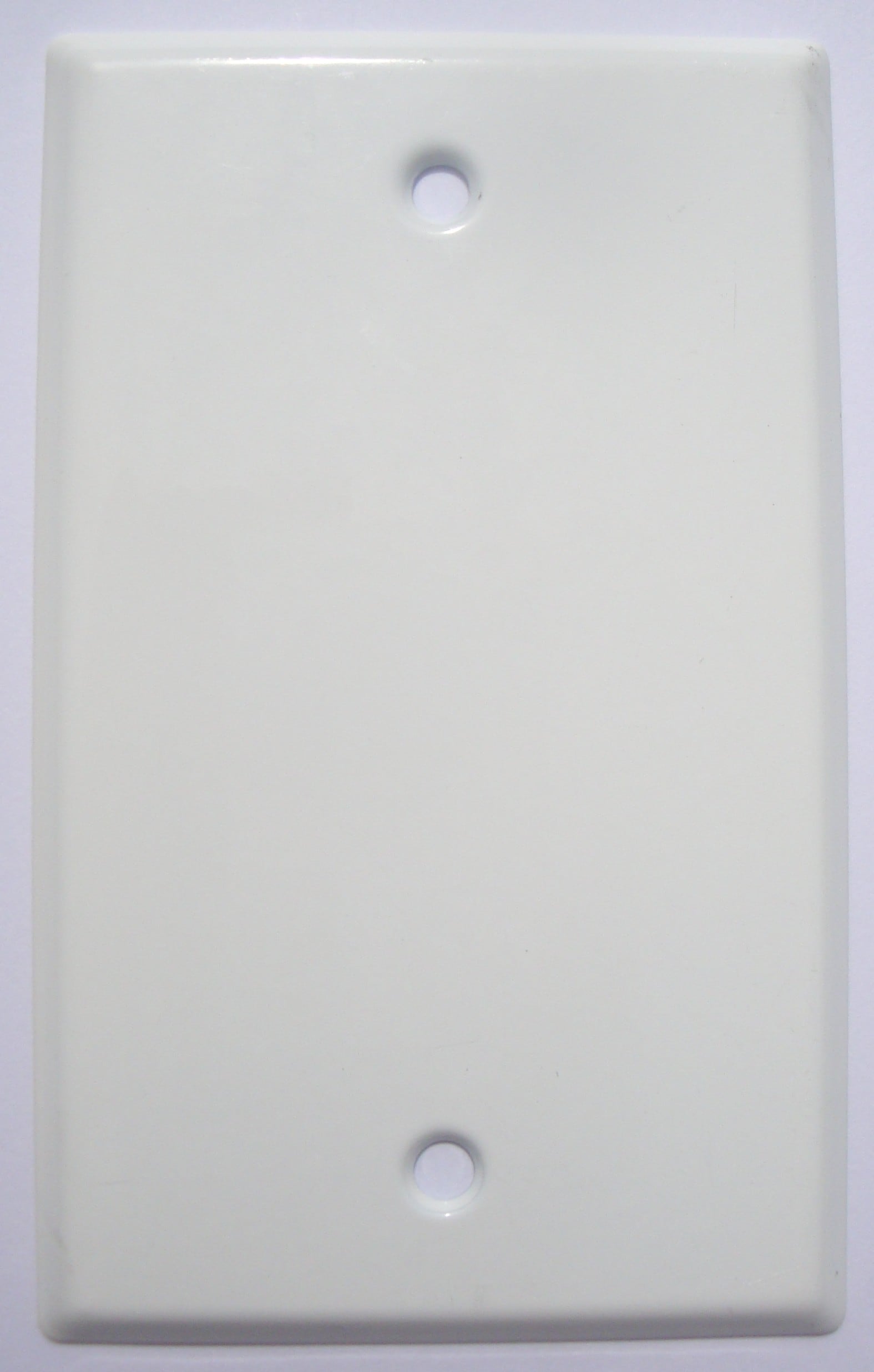 Mulberry 86151 1 -Gang Standard Size White Metal Indoor Blank Wall Plate