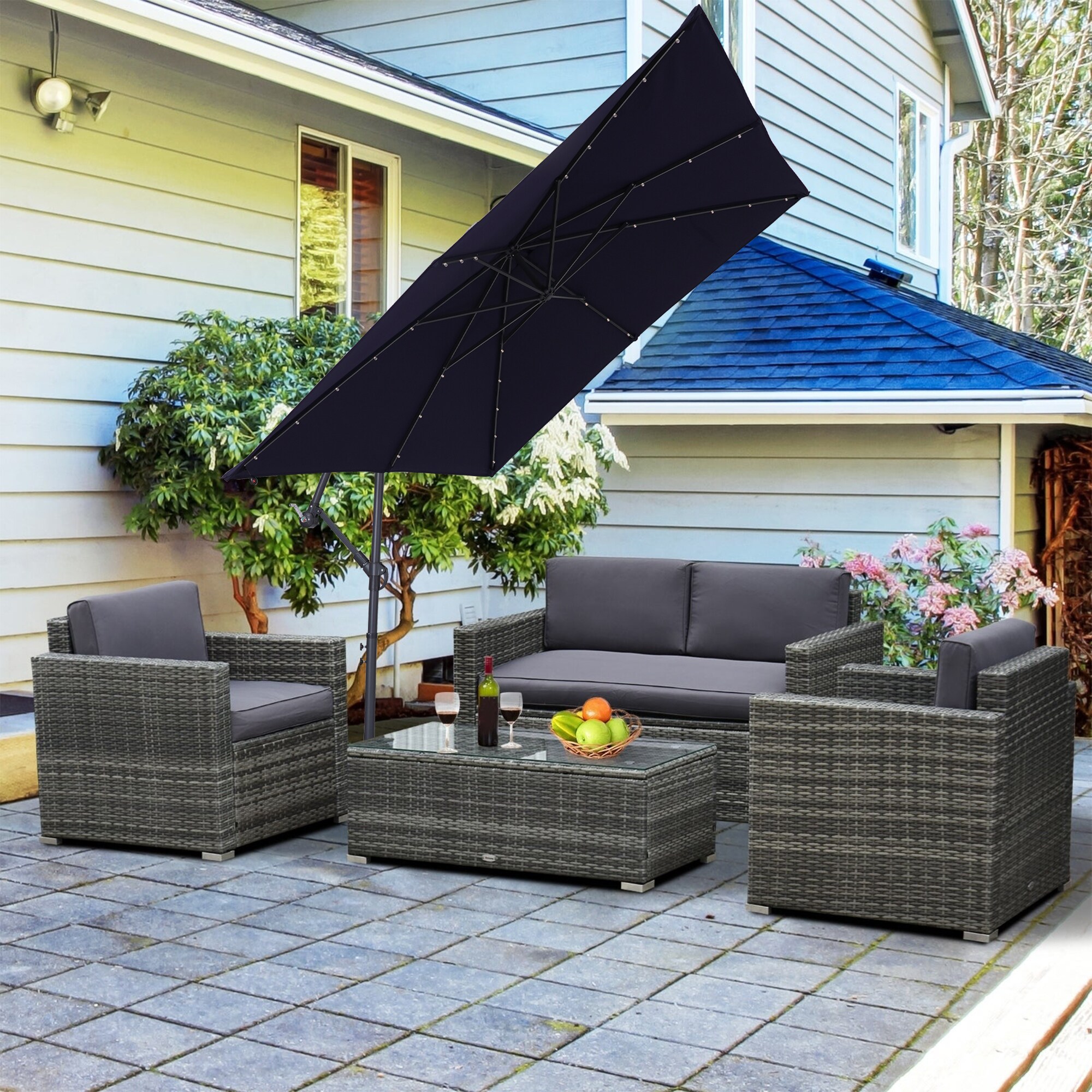 Black 2024 patio umbrella