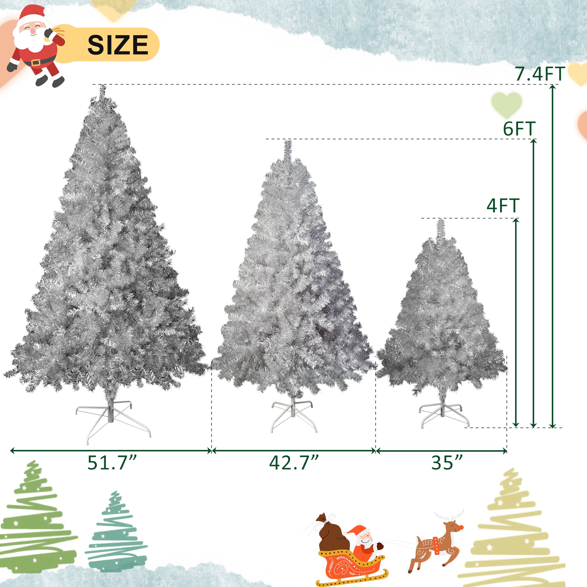 AAZJ NBC-CM70569 Artificial-Christmas-Trees - View #6