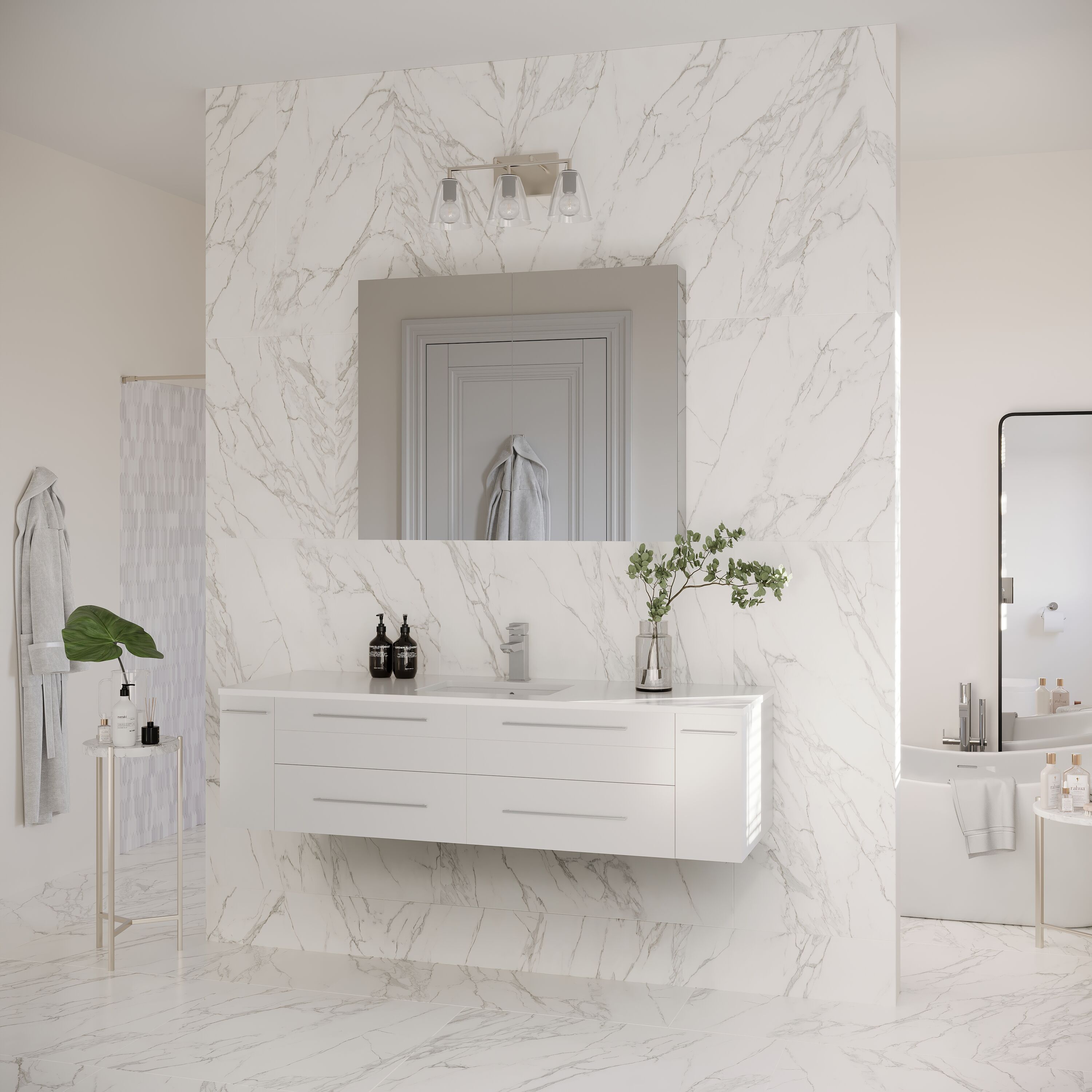 Fresca FVN6160WH-UNS Bath-Vanity-Combo - View #4