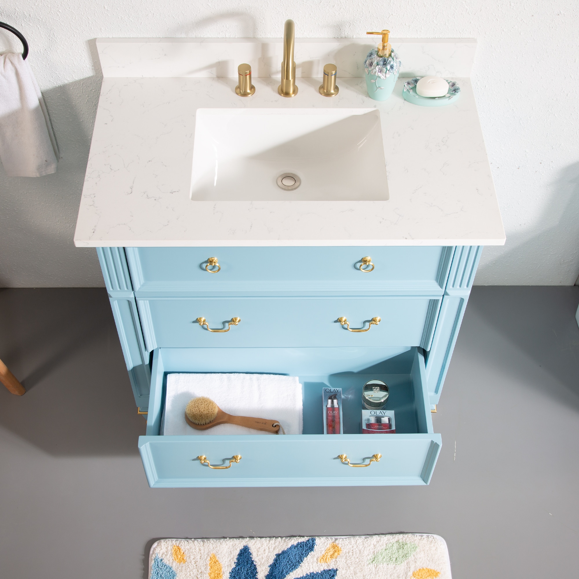 WELLFOR ALLEN36QZ-CB Bath-Vanity-Combo - View #7