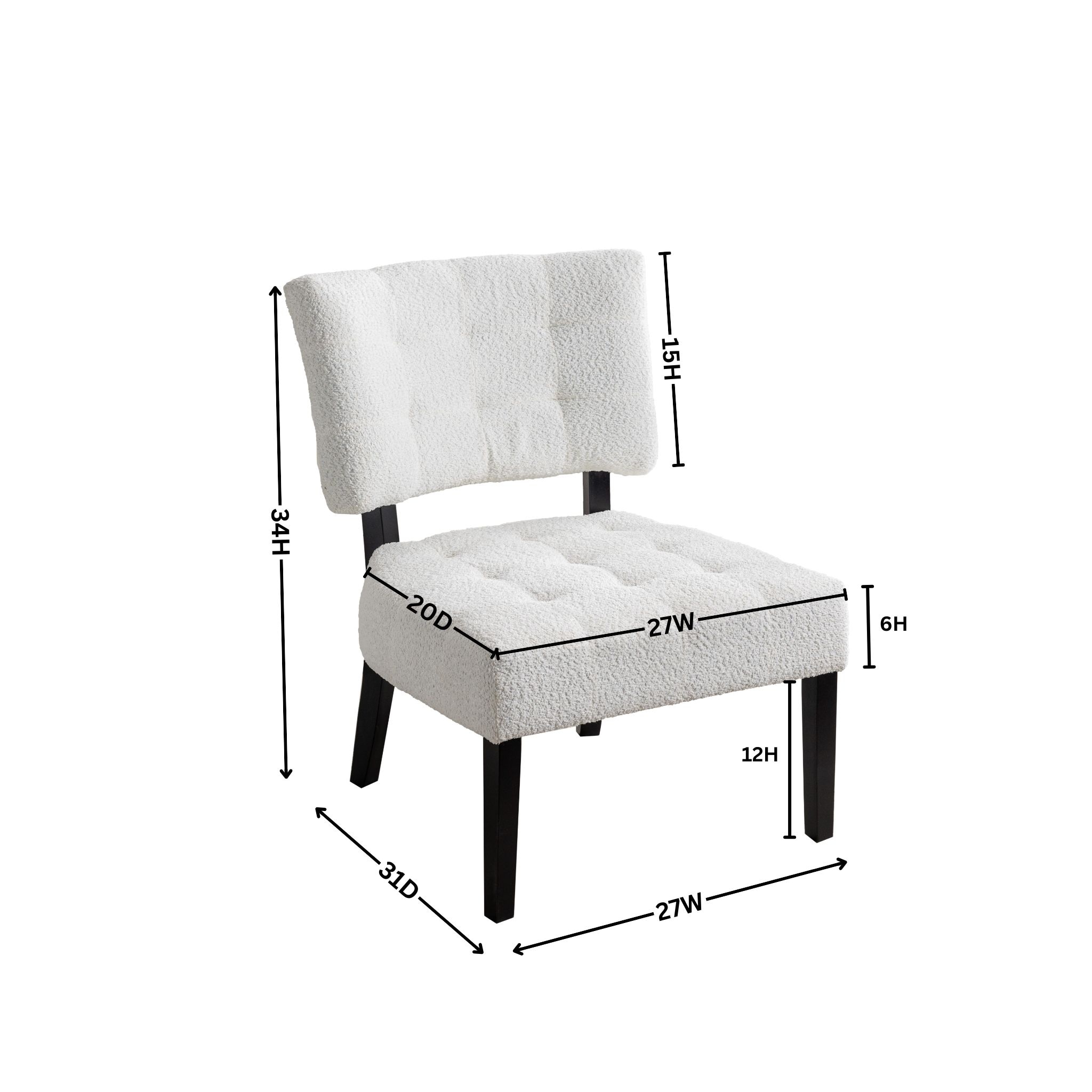 Roundhill Furniture AC002WH chairs - View #11