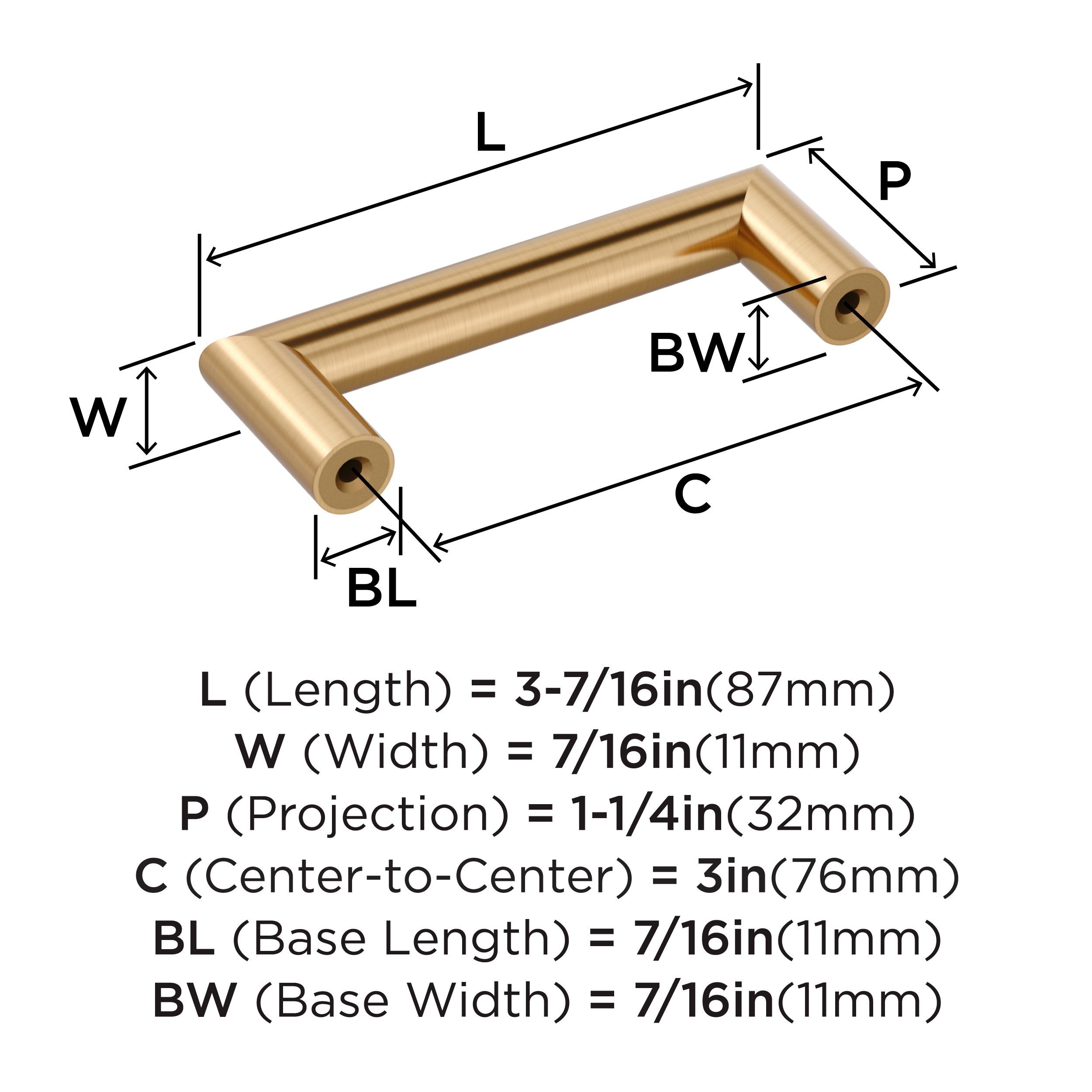 Amerock BP36851CZ Cabinet-Pulls - View #4