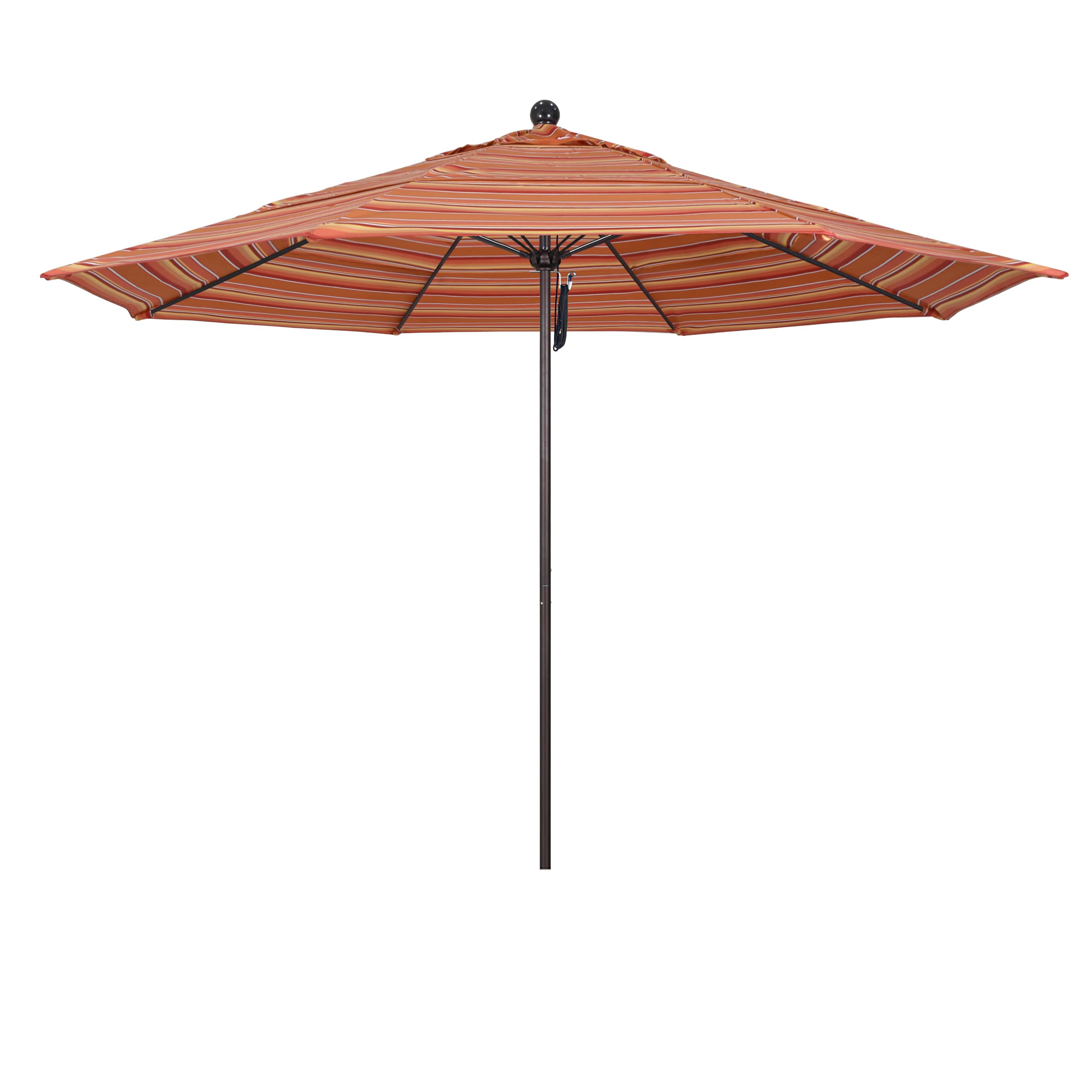 California Umbrella ALTO118117-56000-DWV 11-ft Aluminum Multiple colors/finishes No-tilt Market Patio Umbrella