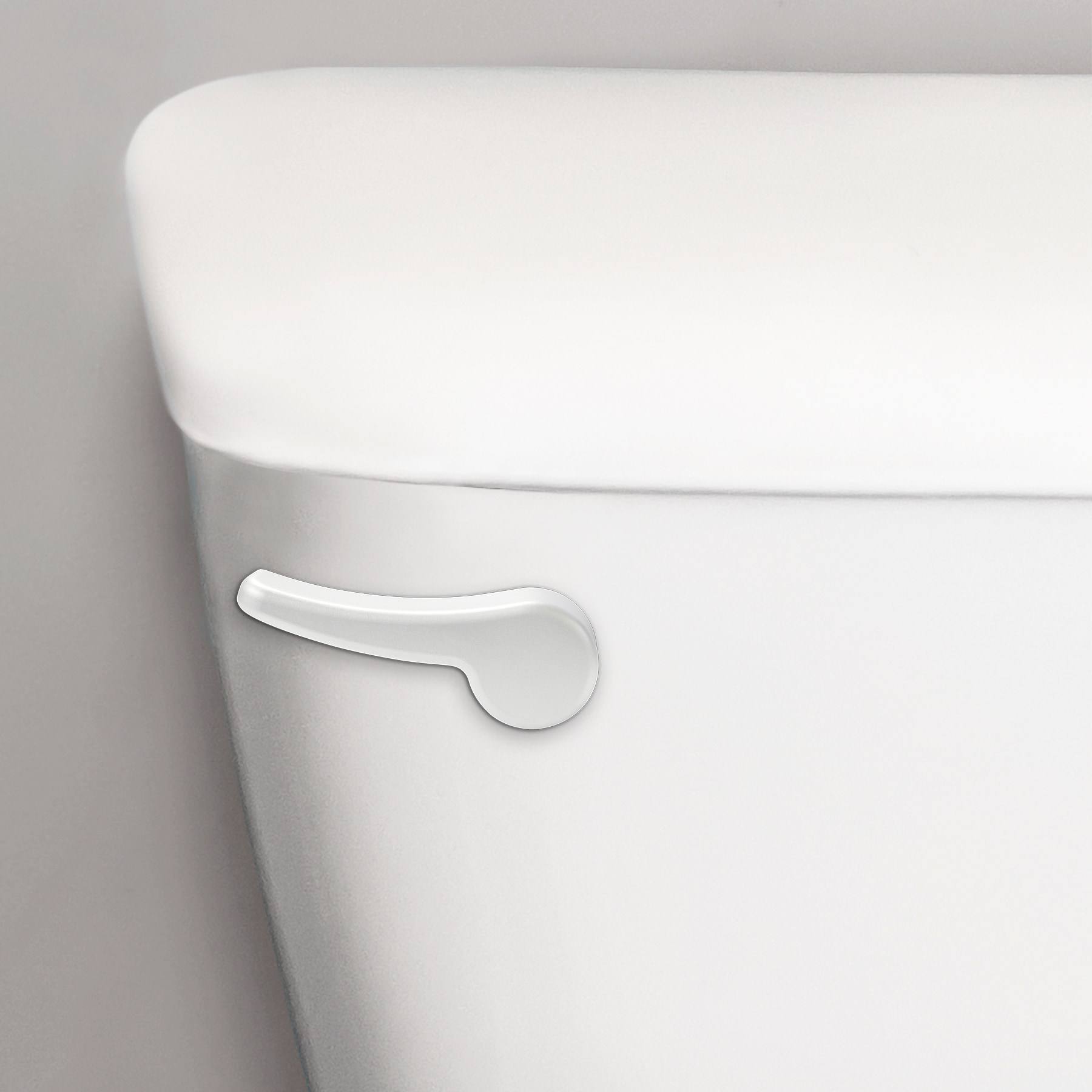 Korky 6065PK 8-in Front/Side/Neo-angle Mount White Universal Fit Handle with lever