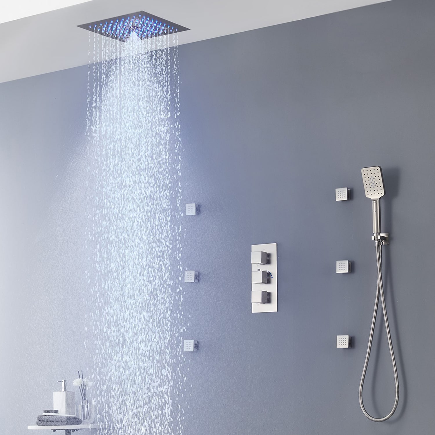 Mondawe WF-6708-12BN Showerhead-Bar-Panels - View #2