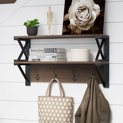 Wall Mounted Shelving At Com, How To Build Hanging Garage Shelves From 2×4 S