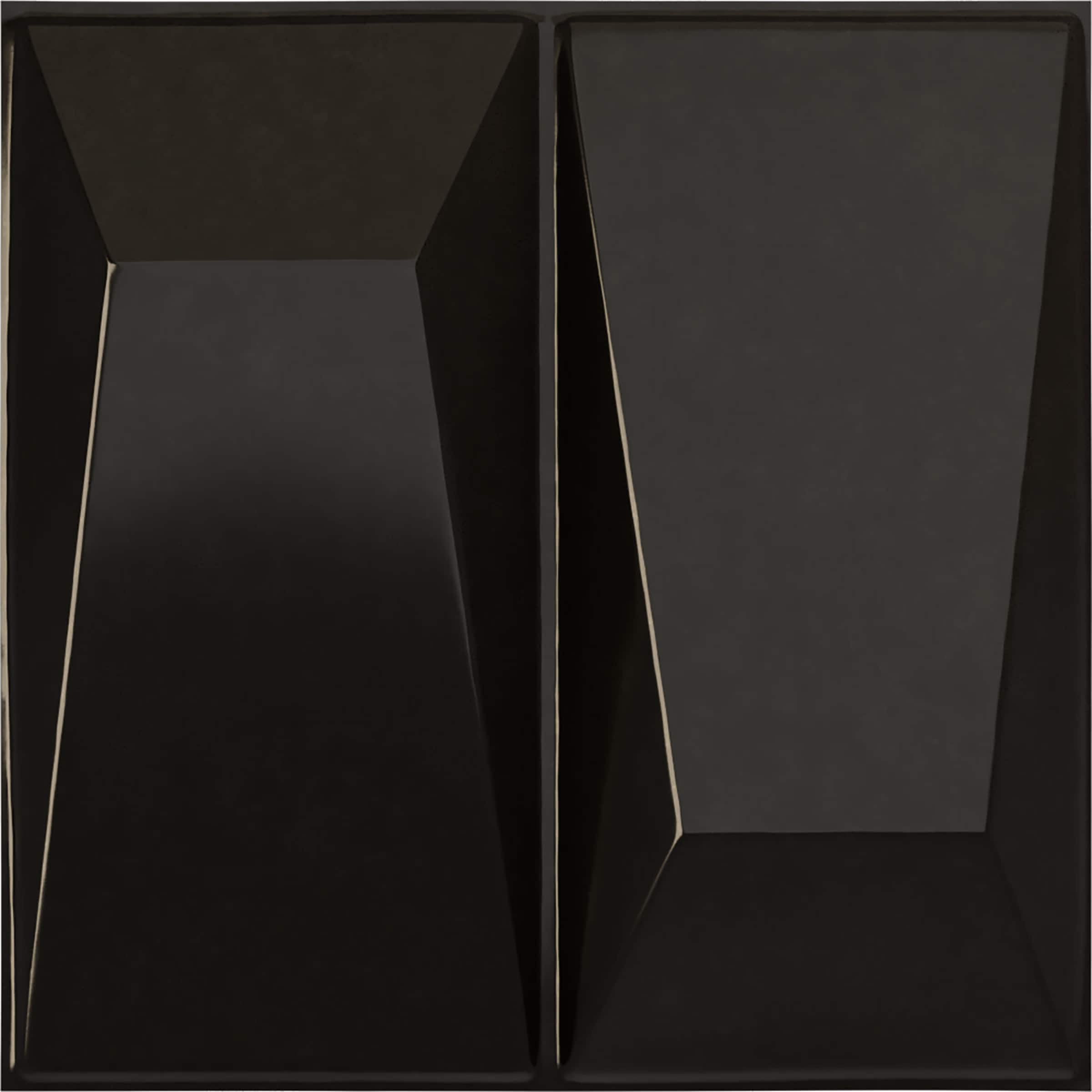 Ekena Millwork WP12X12LOECA 11-7/8-in x 11-7/8-in Embossed Paintable/Stainable Black PVC Wall Panel ( 0.98-sq ft )