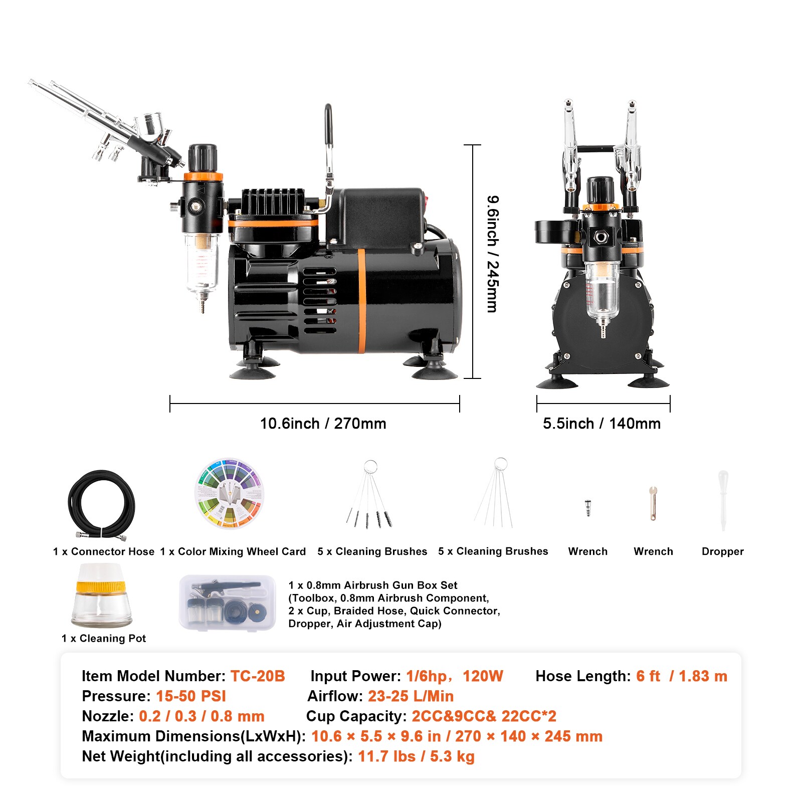 VEVOR SCJCBTZ2GMGW01092V1 Air-Pumps - View #7