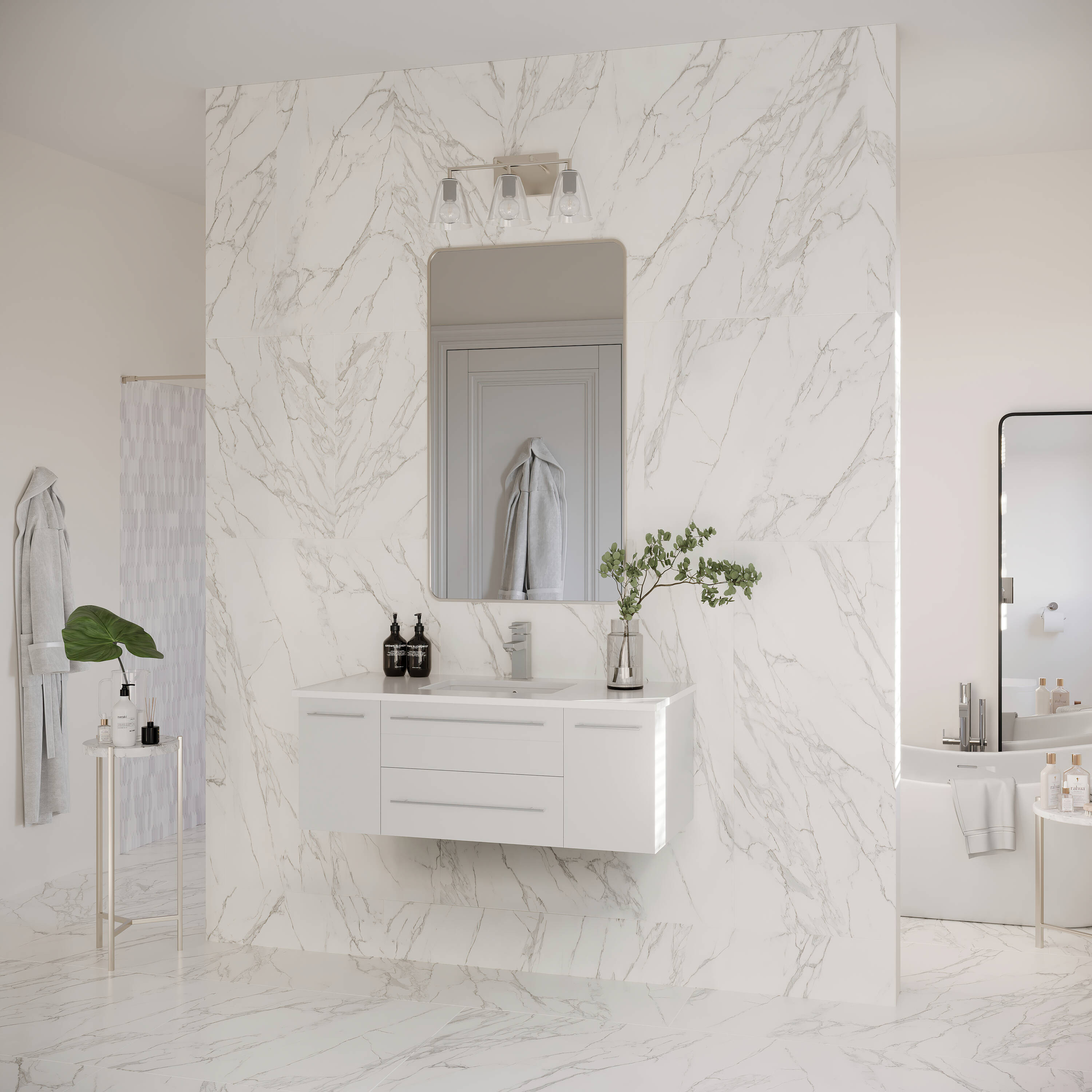 Fresca FCB6142WH-UNS-CWH-U Bath-Vanity-Combo - View #4