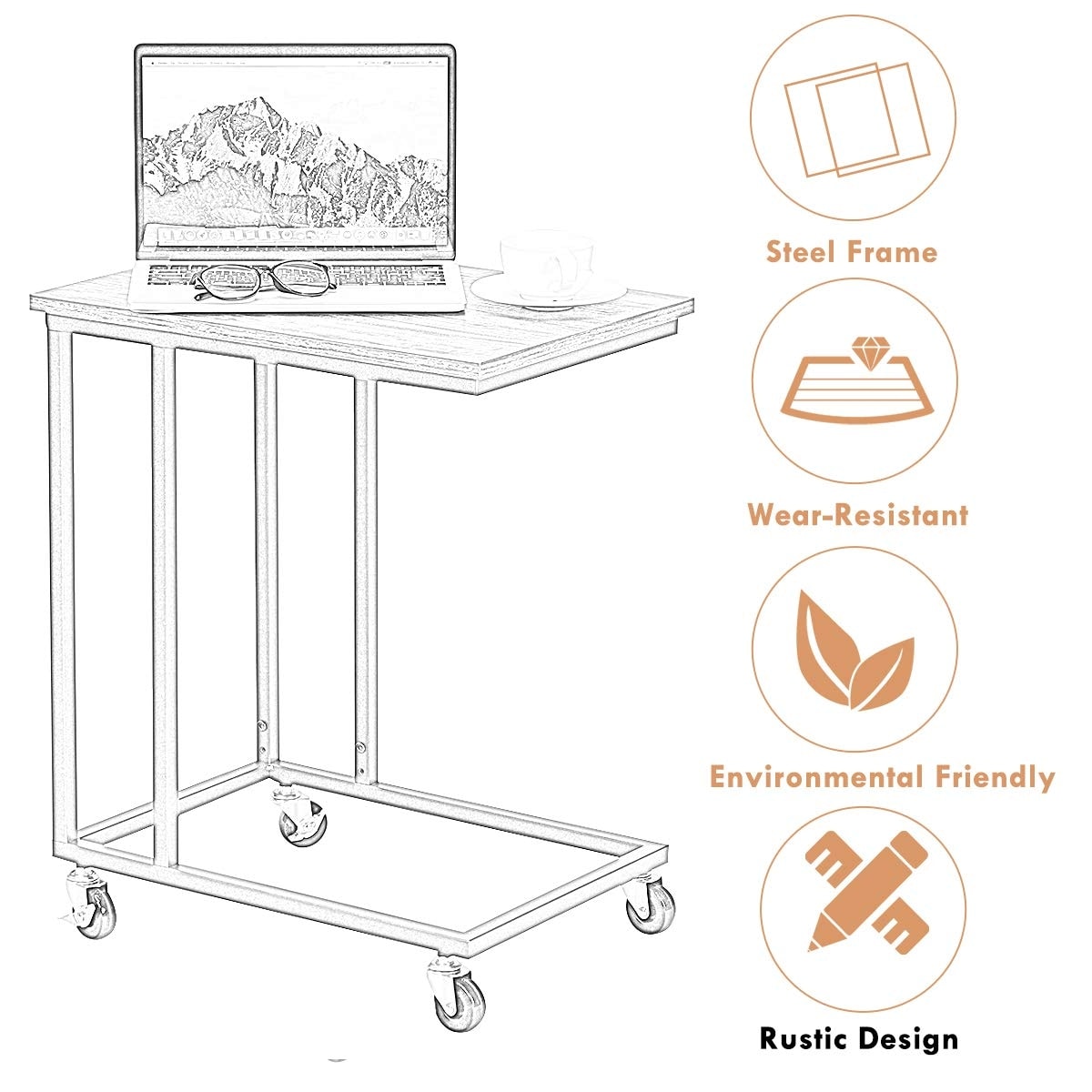 CASAINC WF-HW61494BK-LA End-Tables - View #5
