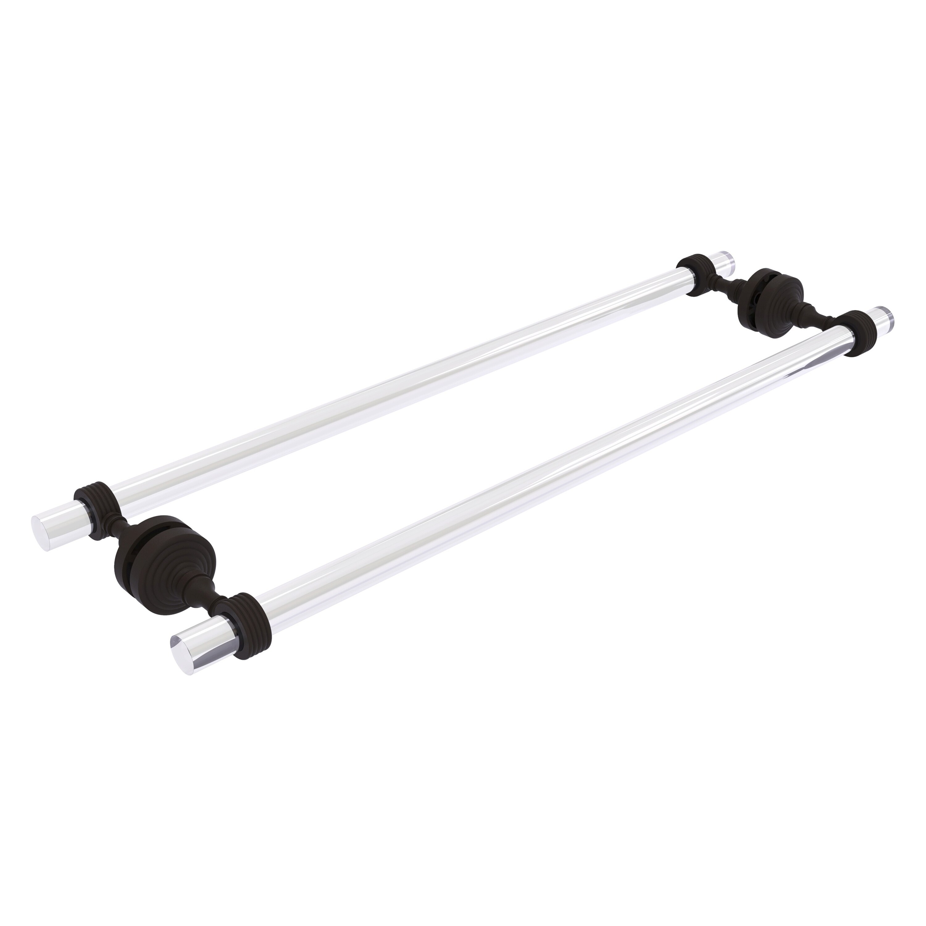 Allied Brass PG-41G-BB-24-ORB Pacific Grove 24-in double Oil Rubbed Bronze Wall mount Double Towel Bar