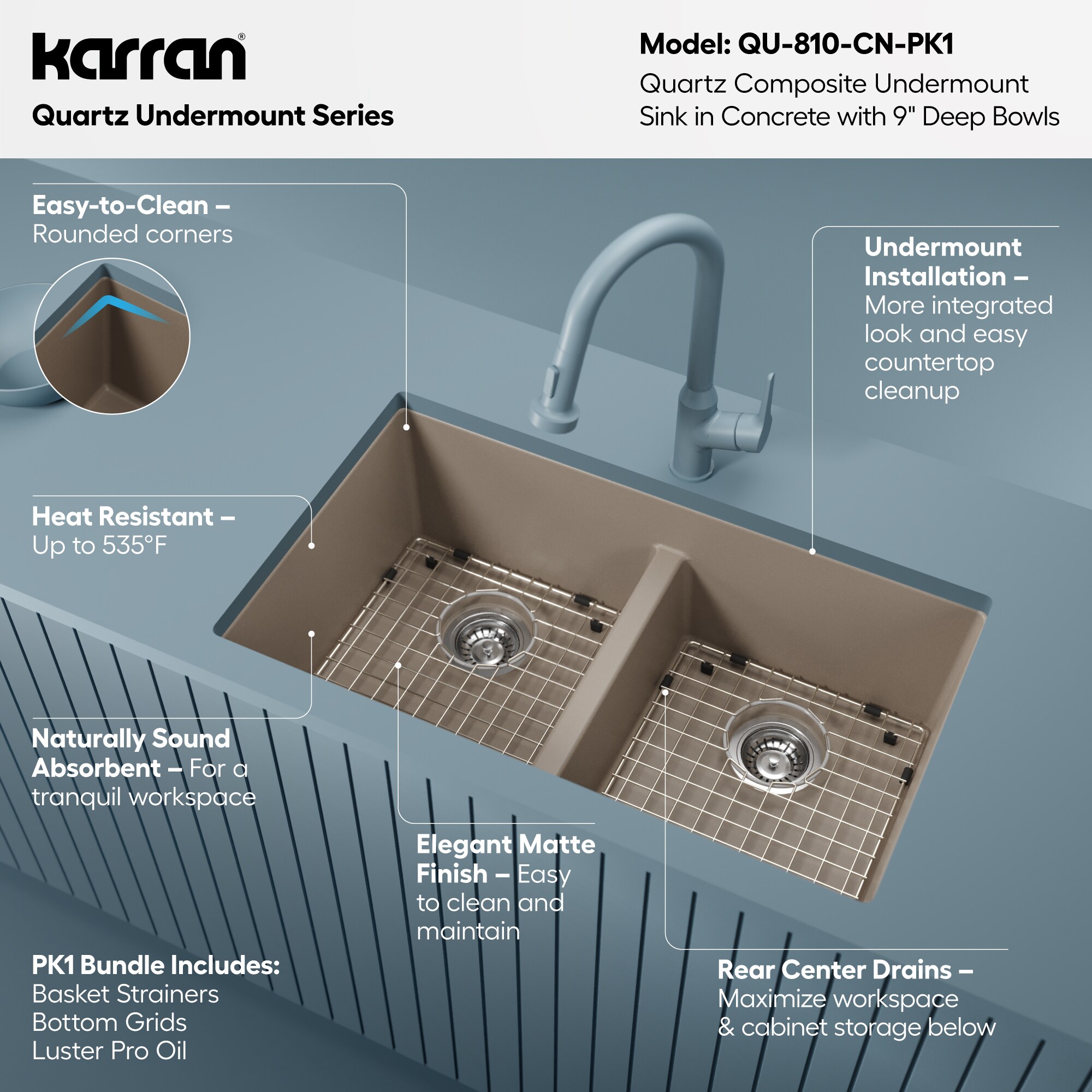 Karran QU-810-CN-PK1 Kitchen-Sinks - View #5