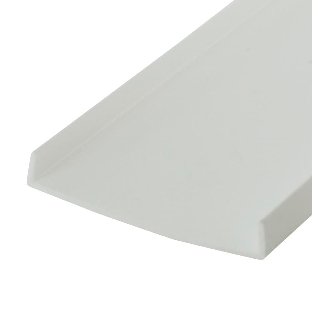 Outwater 3P1.27.01796 White 2-in Styrene Plastic U-Channel/C-Channel 46-in Lengths (Pack of 3)