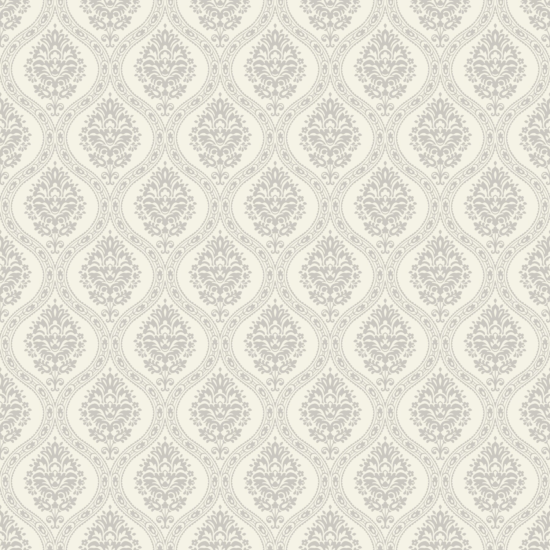 York Wallcoverings DM5027 Damask Resource Library 56.4-Sq. Feet Tan Non-woven Damask Prepasted Water Activated Paste Wallpaper