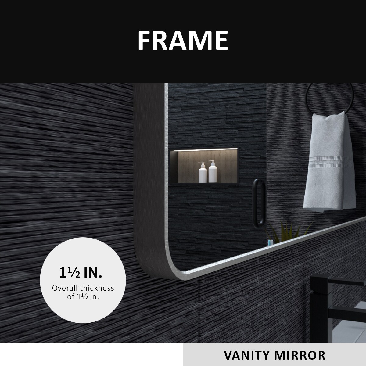 Forclover TAK-FMR4836BG Framed-Bath-Mirrors - View #4