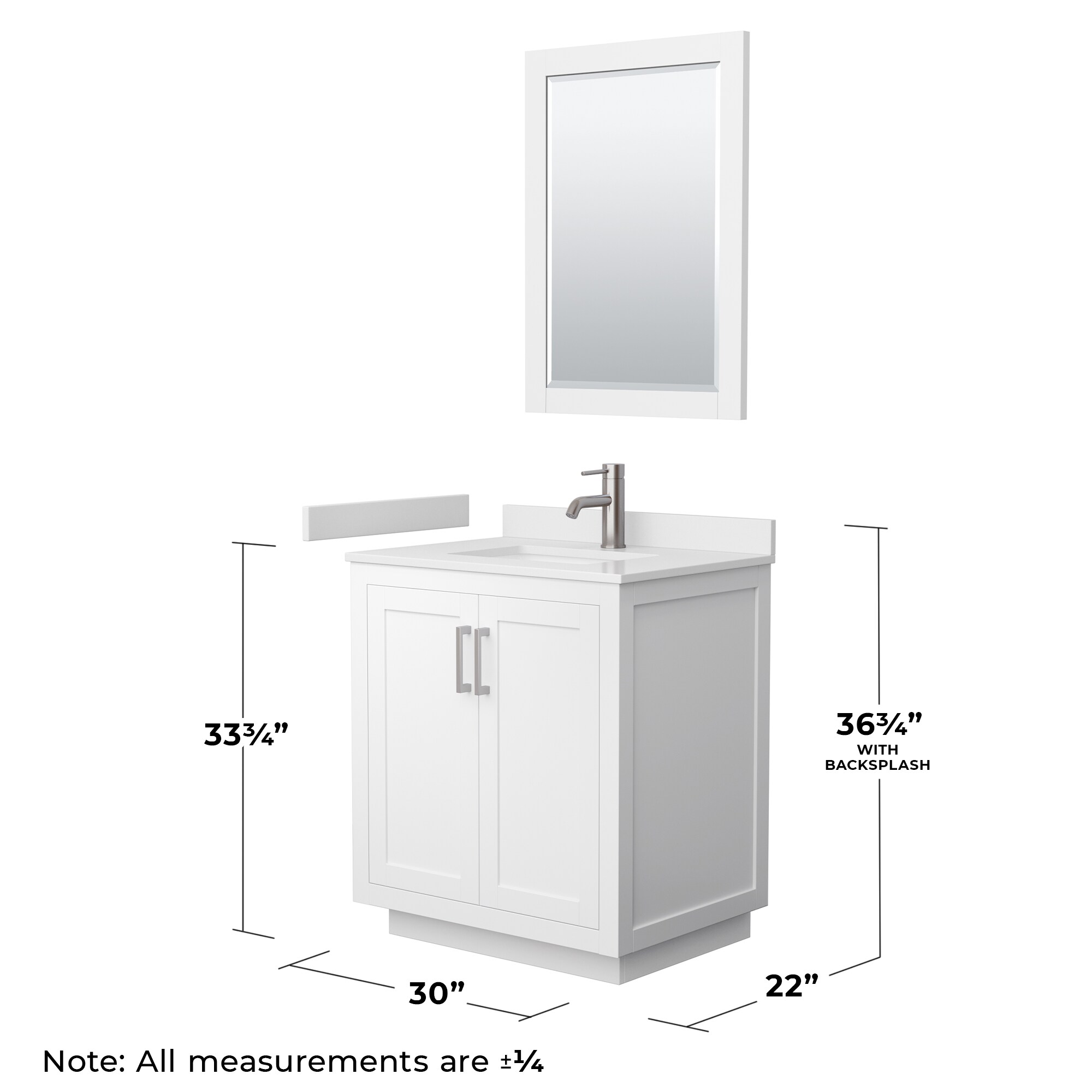 Wyndham Collection WCF292930SWHWCUNSM24 Bath-Vanity-Combo - View #6